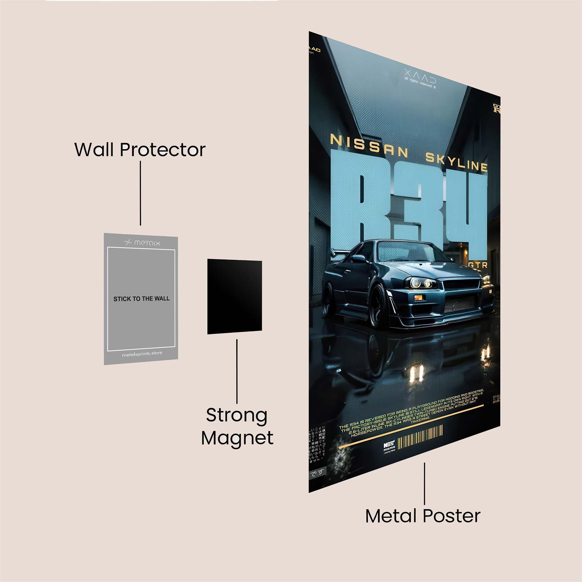 Skyline Serenity Safe Wall Magnetic / M