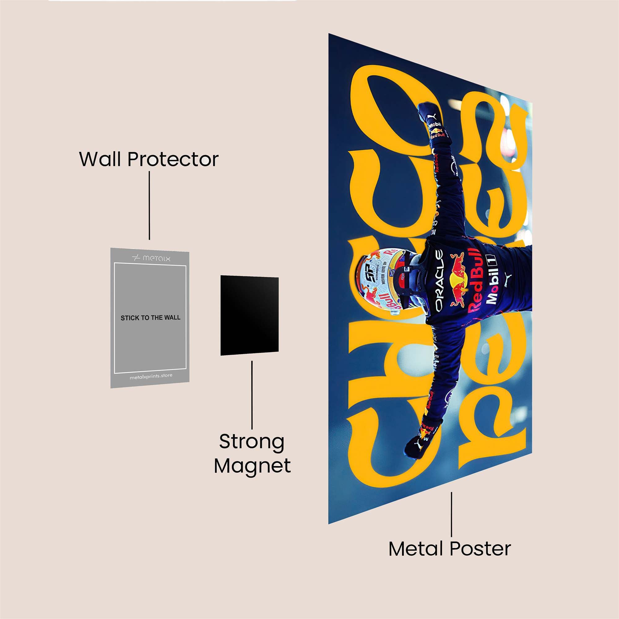 Verstappen Victorious Safe Wall Magnetic / M