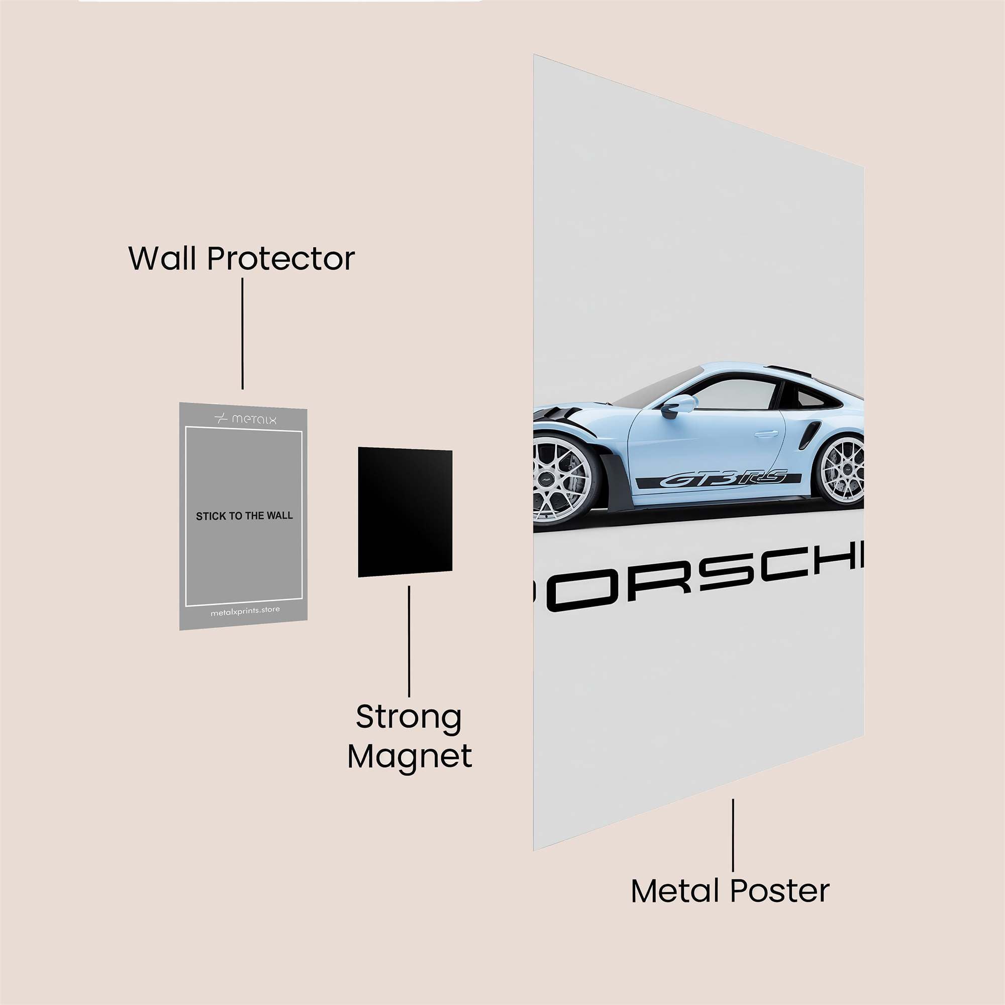 Porsche Serene Safe Wall Magnetic / M