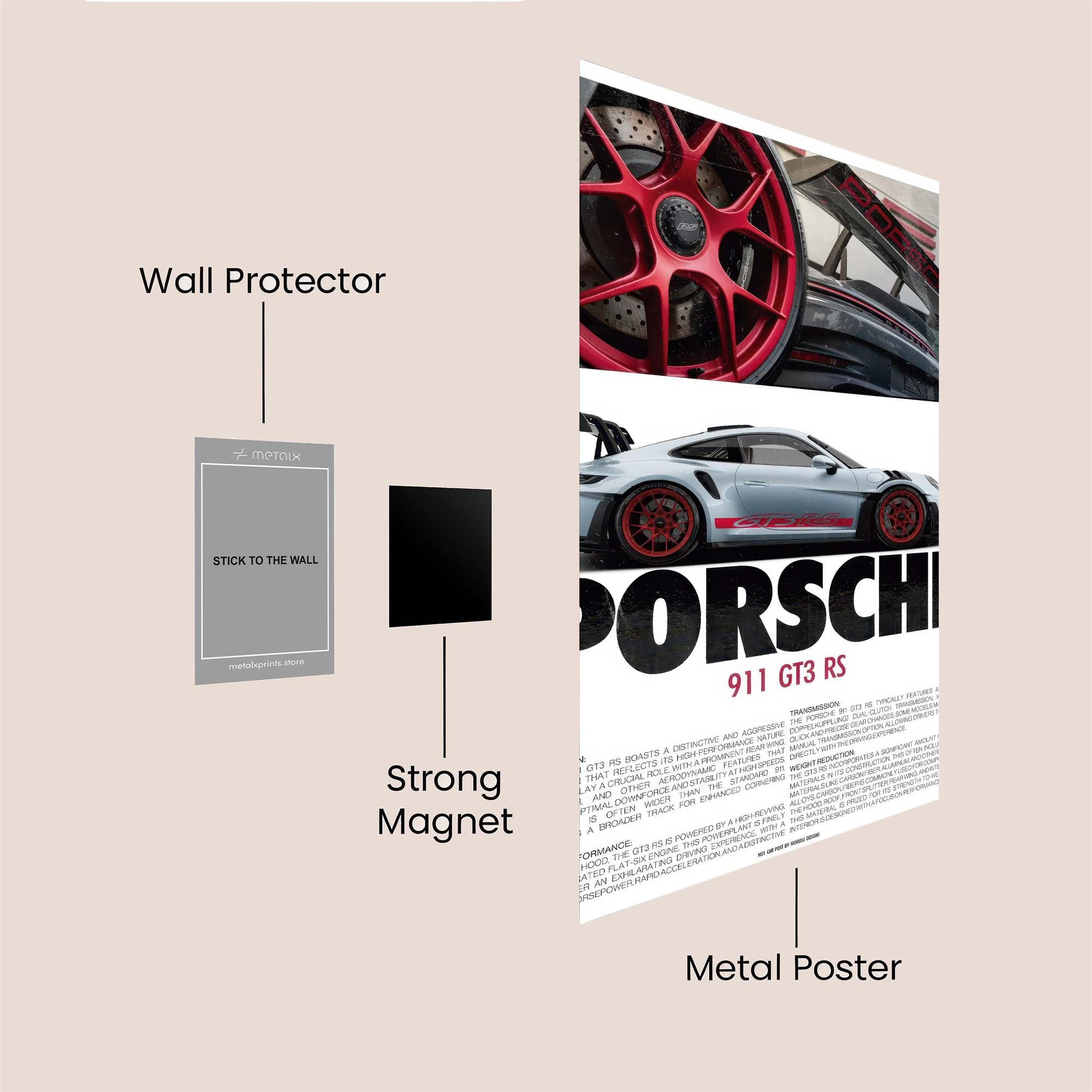 Porsche Passion Safe Wall Magnetic / M