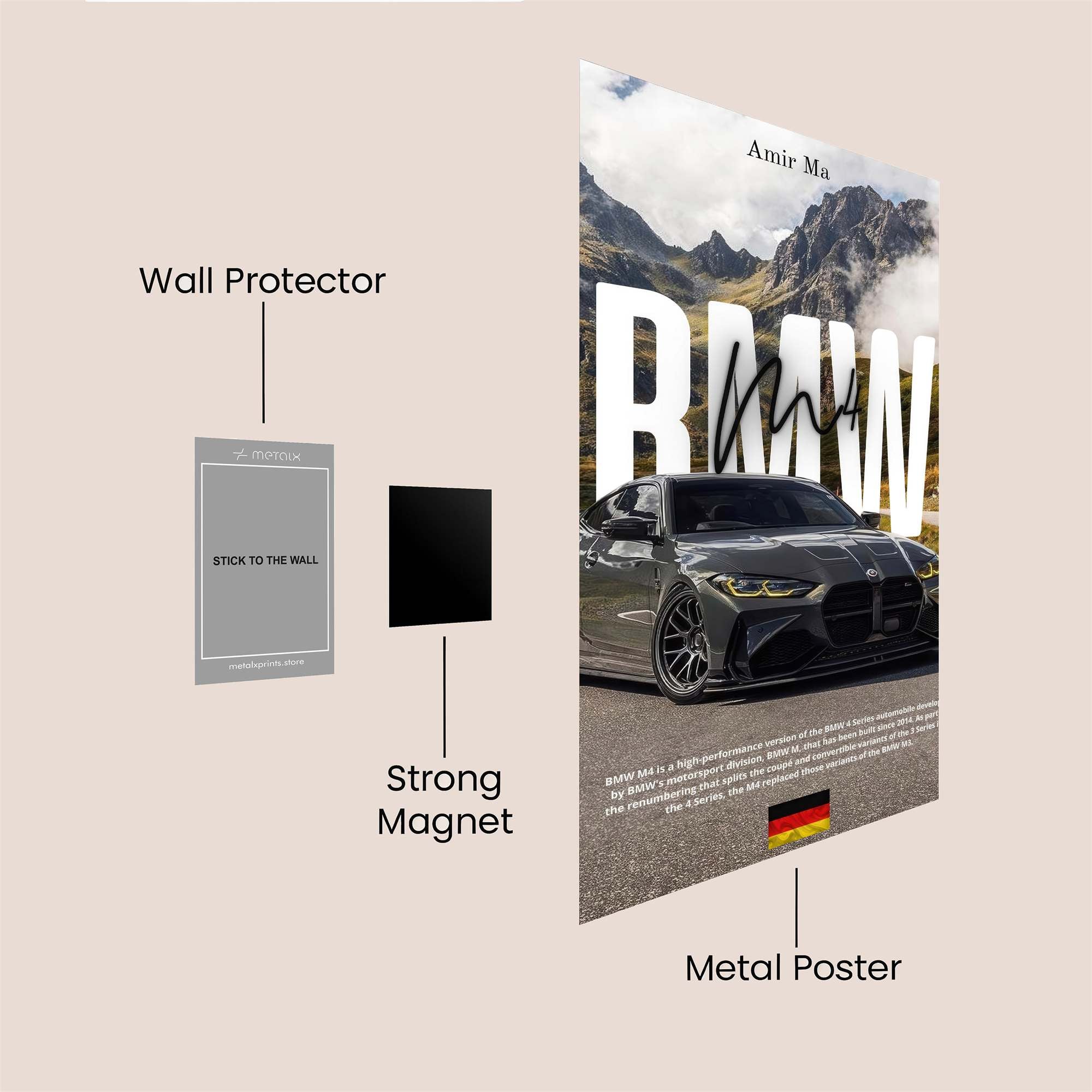 Amir Majestic Safe Wall Magnetic / M