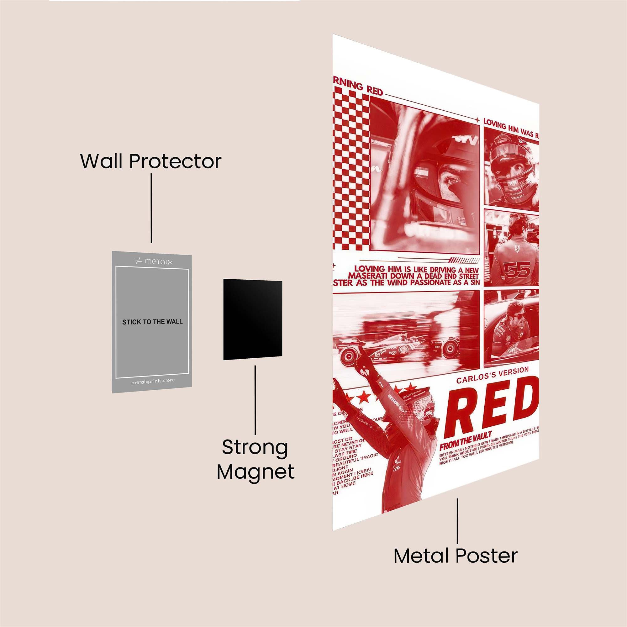 Racing Passion Safe Wall Magnetic / M
