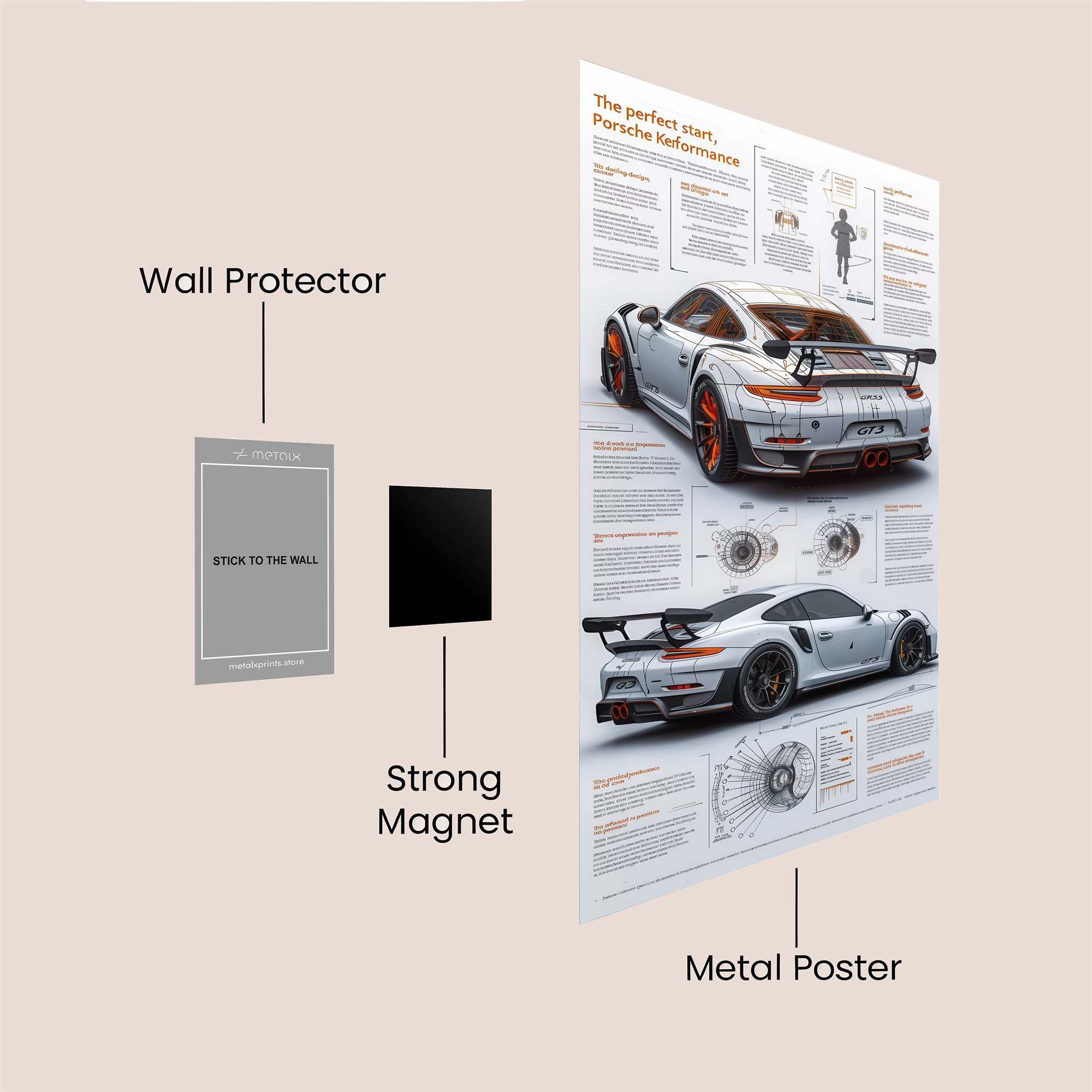 Porsche Passion Safe Wall Magnetic / M