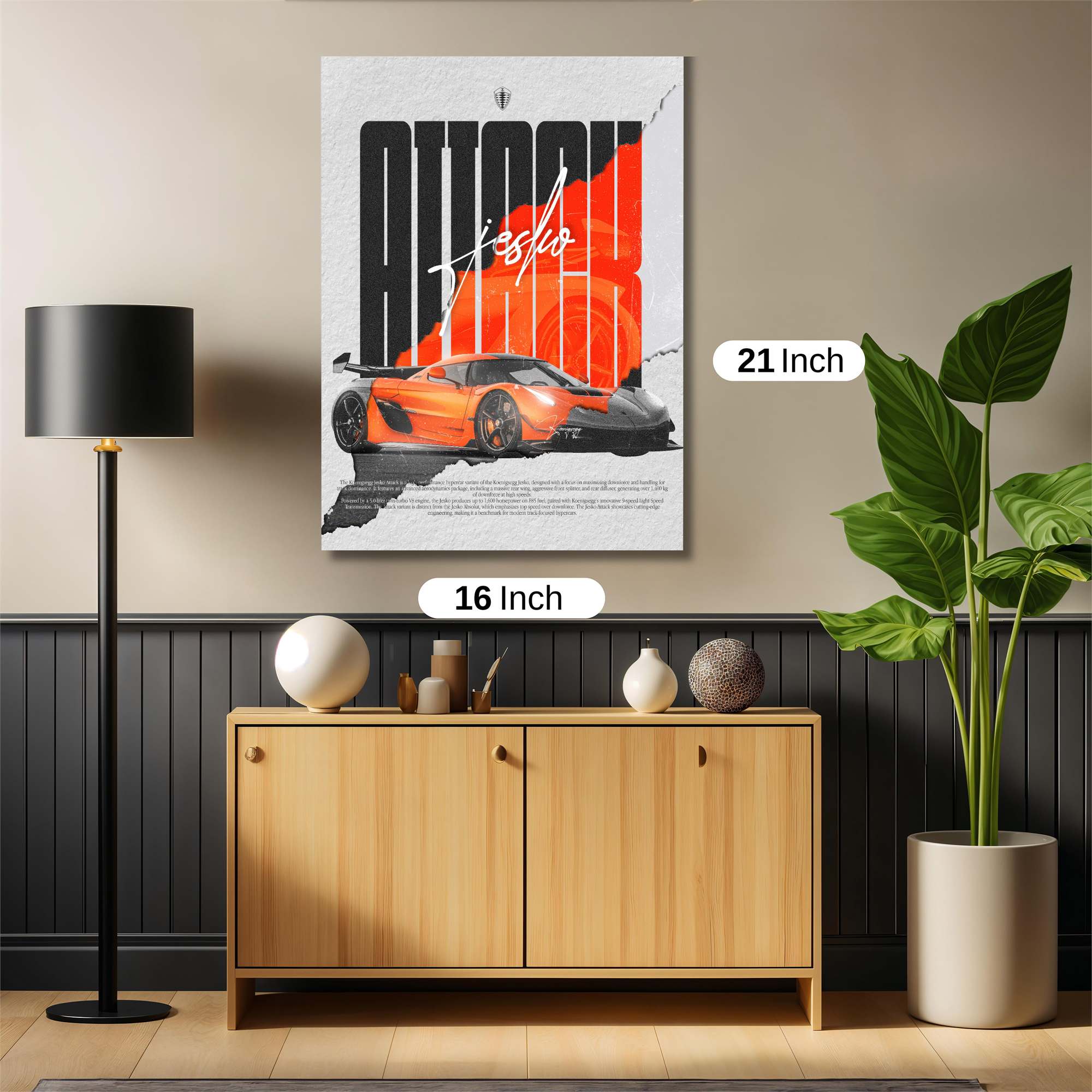 Koenigsegg Rush Safe Wall Magnetic / M