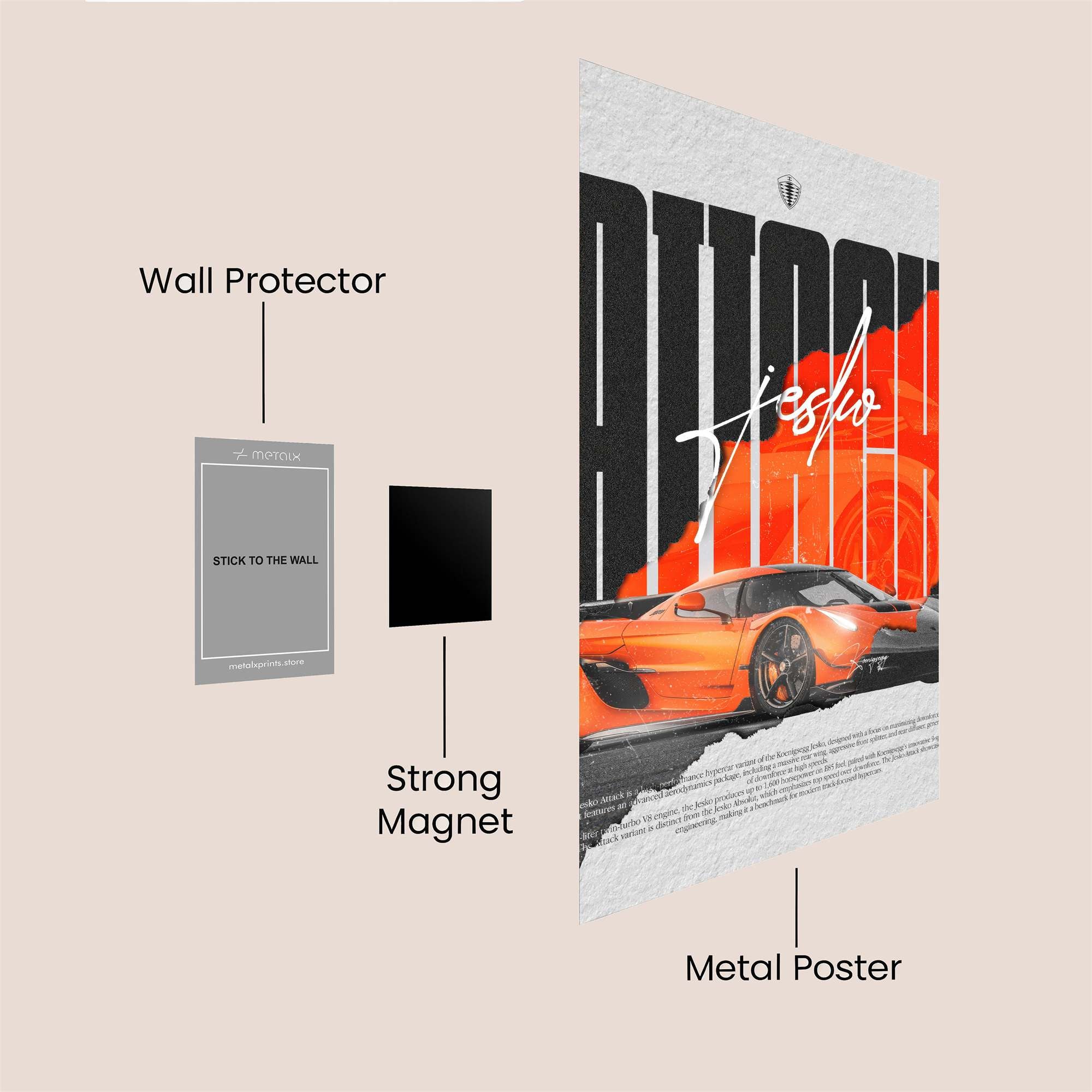 Koenigsegg Rush Safe Wall Magnetic / M