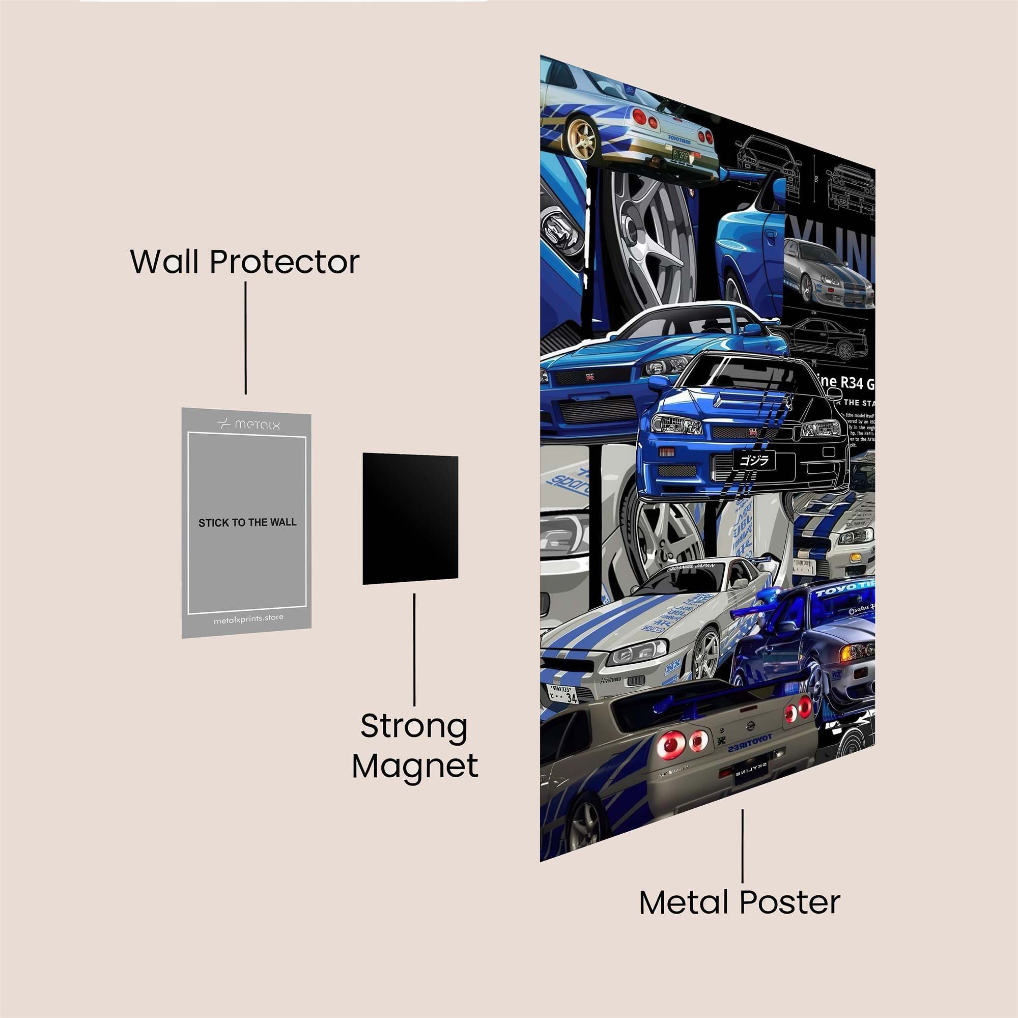 Skyline Majesty Safe Wall Magnetic / M