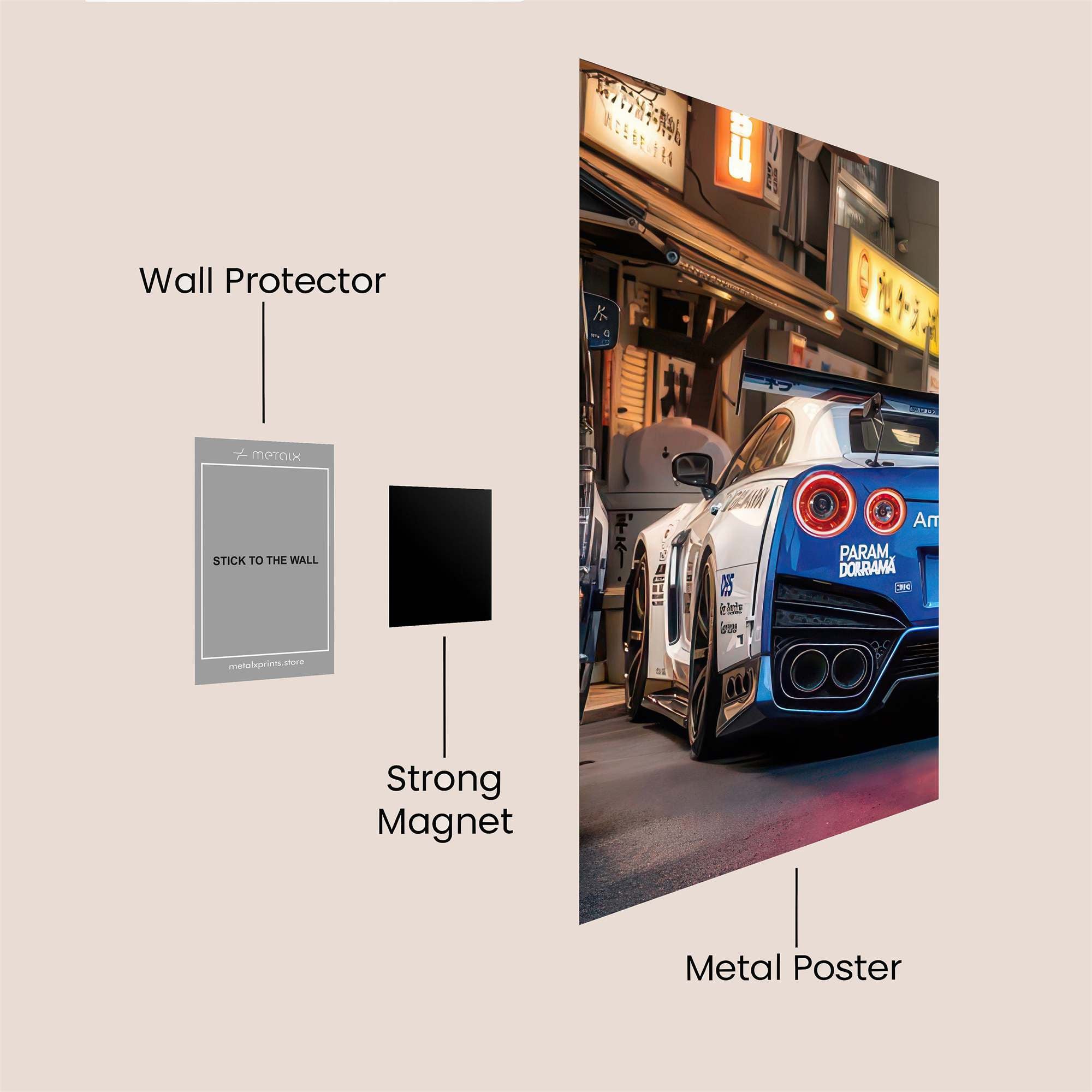 GTR Vibrant Safe Wall Magnetic / M
