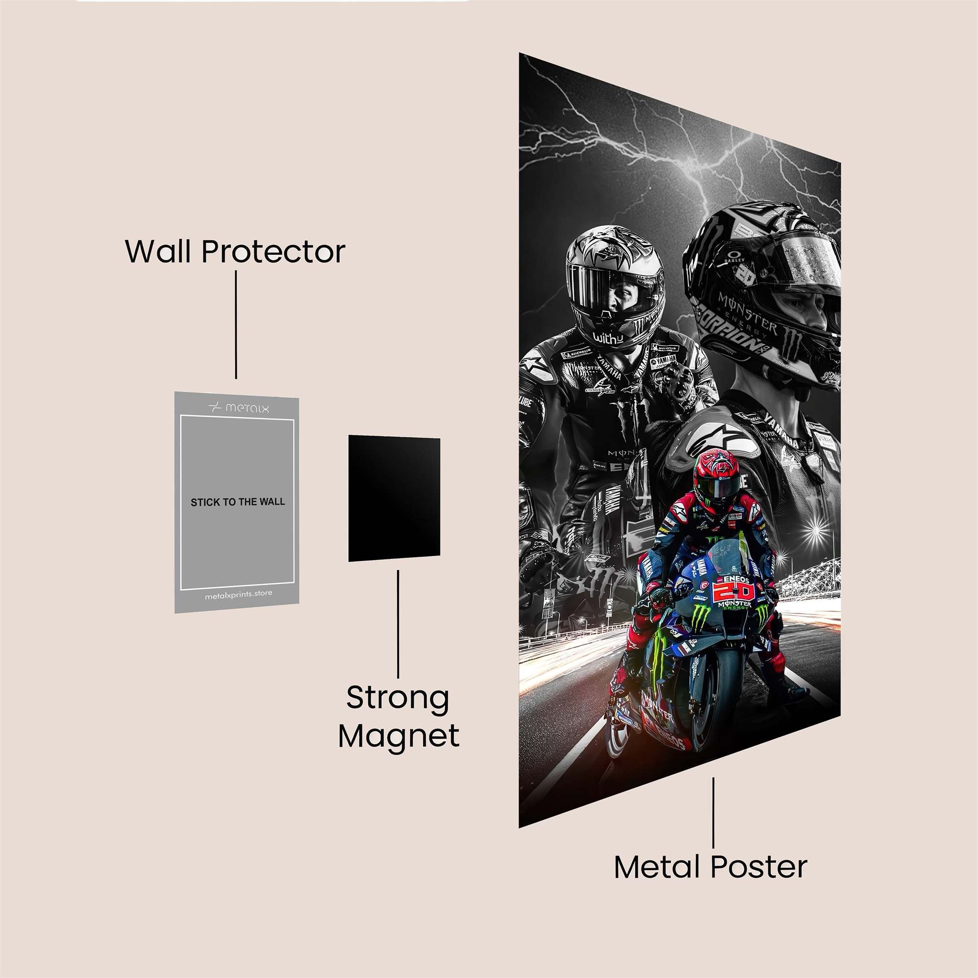 Bagnaia Thunder Safe Wall Magnetic / M