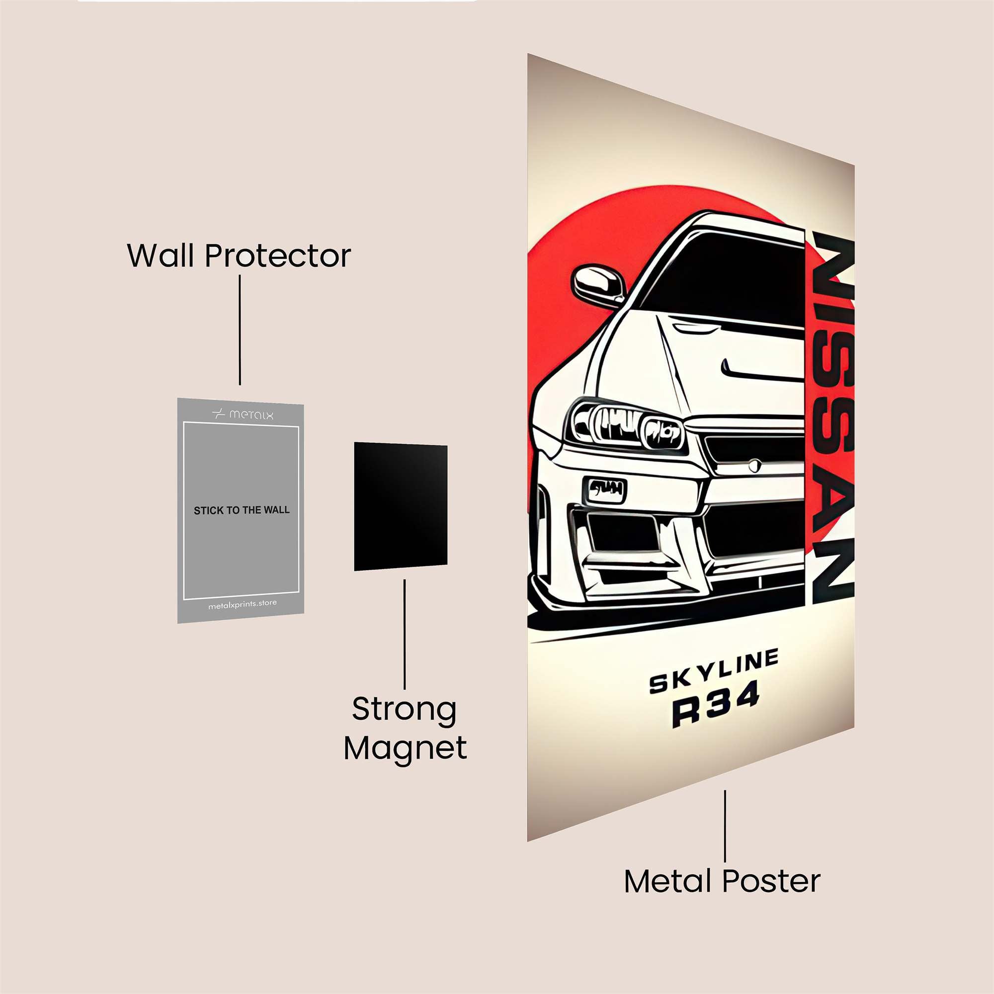 Skyline Serenity Safe Wall Magnetic / M