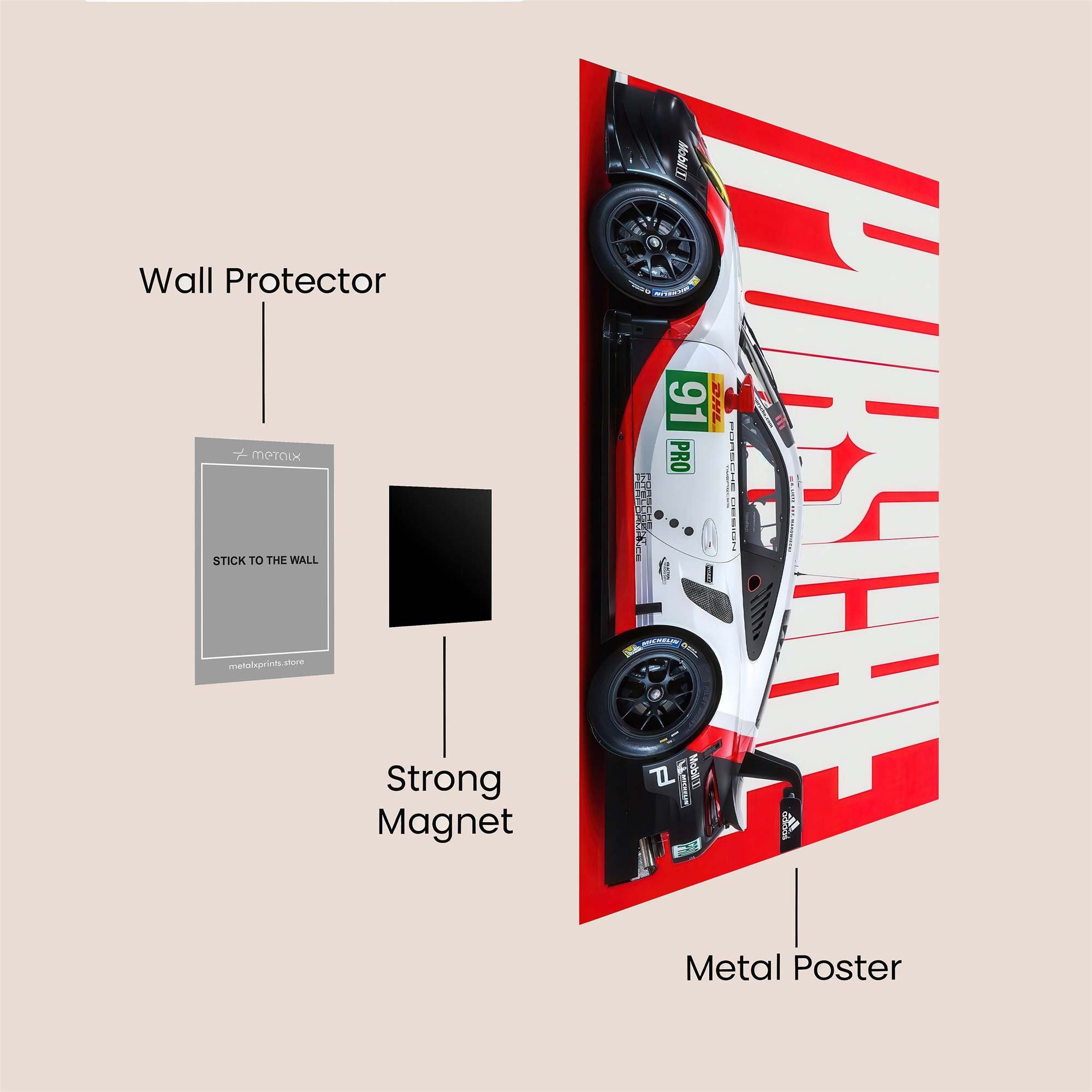 Porsche Thrill Safe Wall Magnetic / M