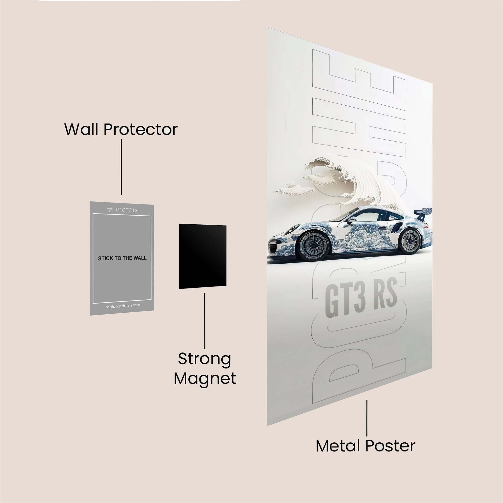 Porsche Serenity Safe Wall Magnetic / M