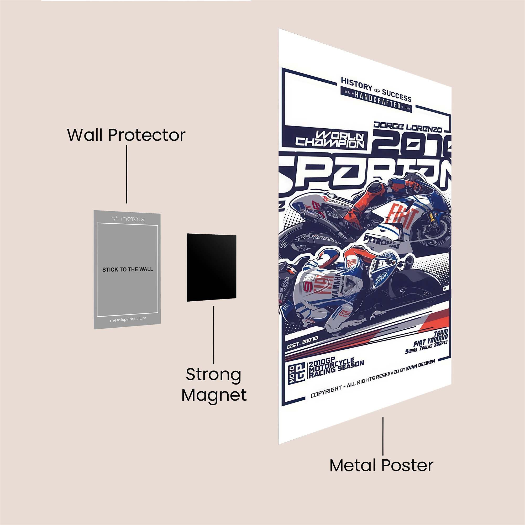 Lorenzo Triumph Safe Wall Magnetic / M