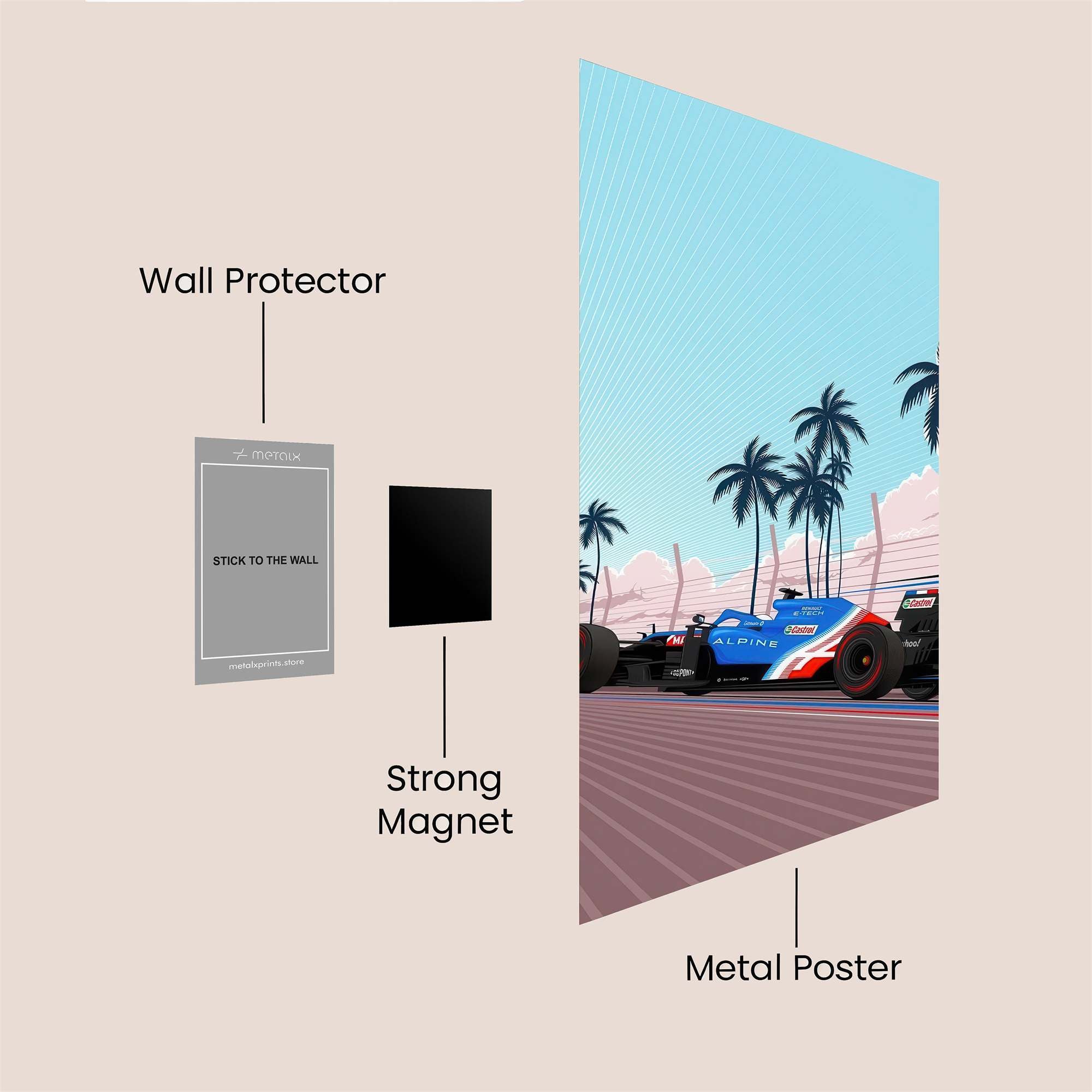 Race Bliss Safe Wall Magnetic / M