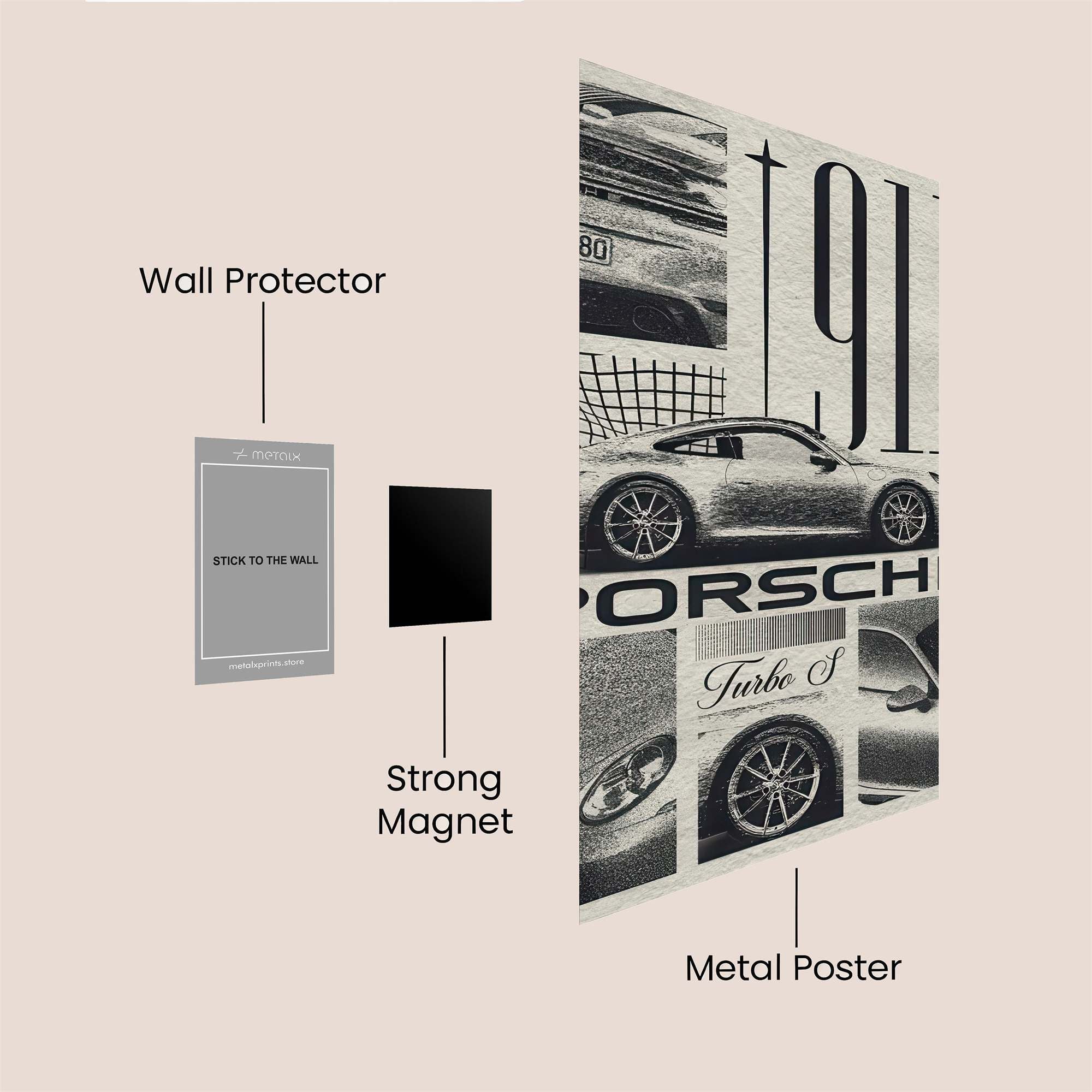 Porsche Elegance Safe Wall Magnetic / M