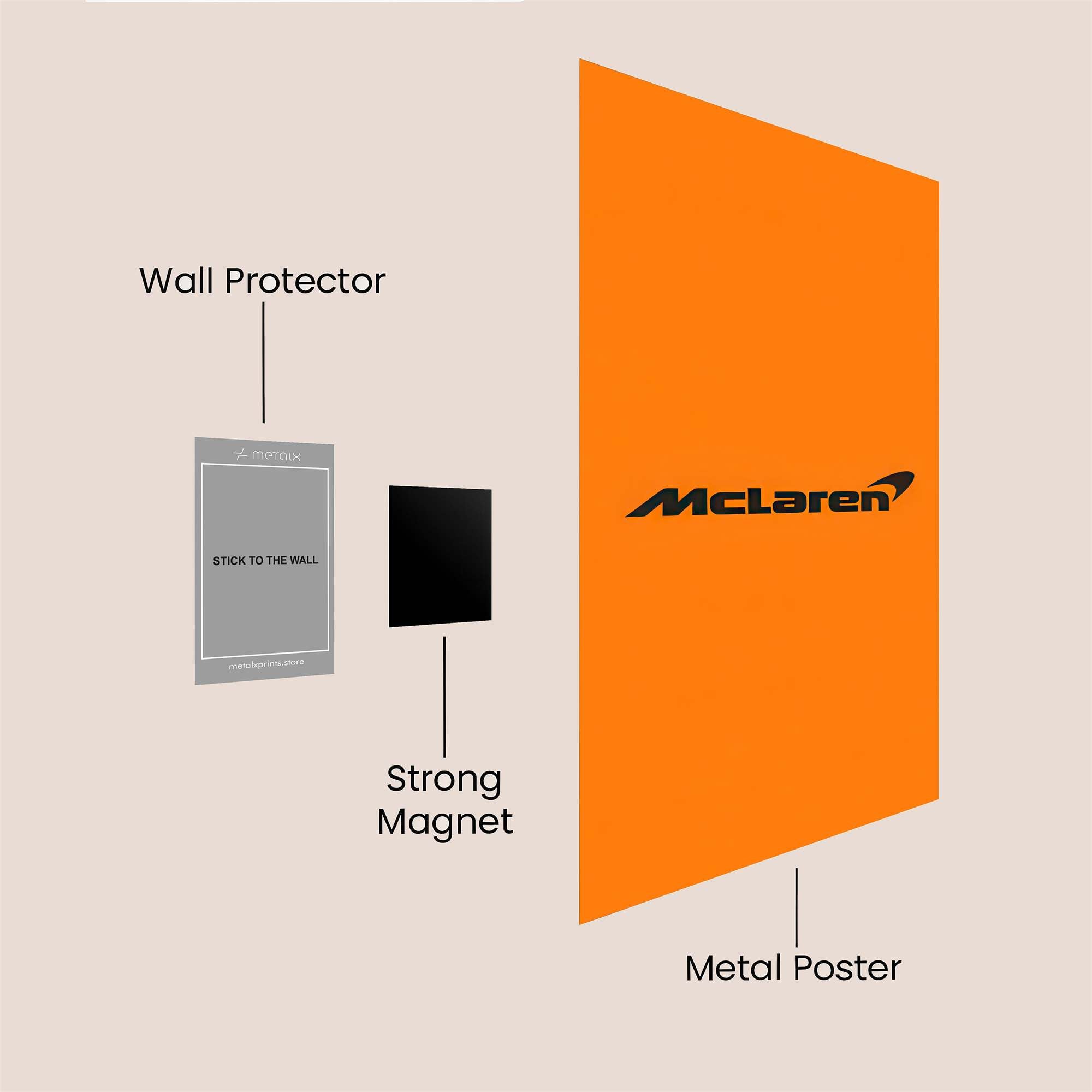 McLaren Vibrant Safe Wall Magnetic / M
