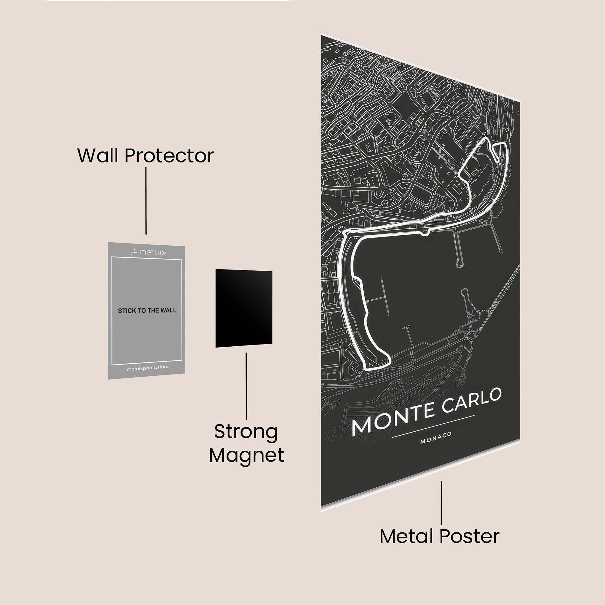 Monaco Majestic Safe Wall Magnetic / M