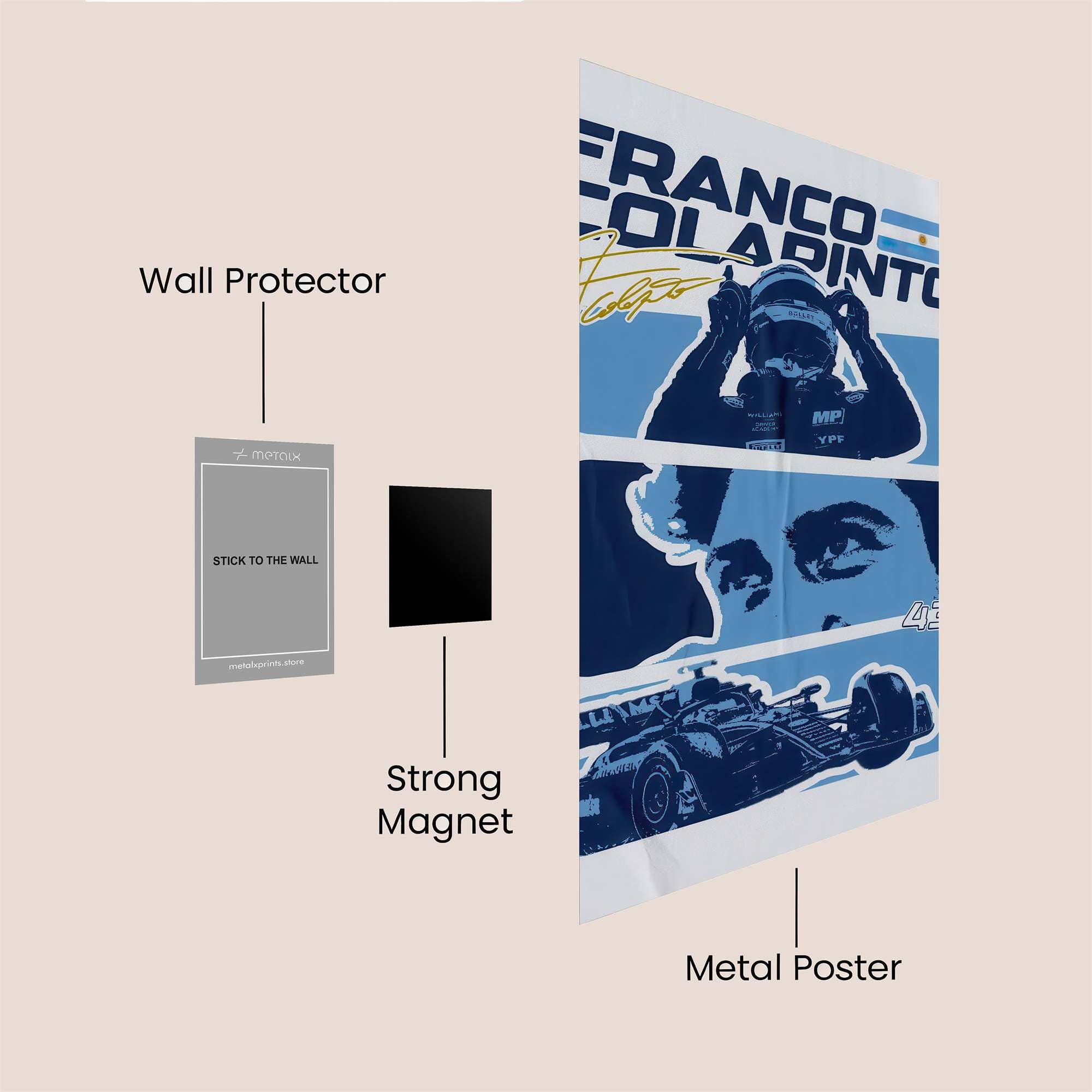 Franco Focused Safe Wall Magnetic / M