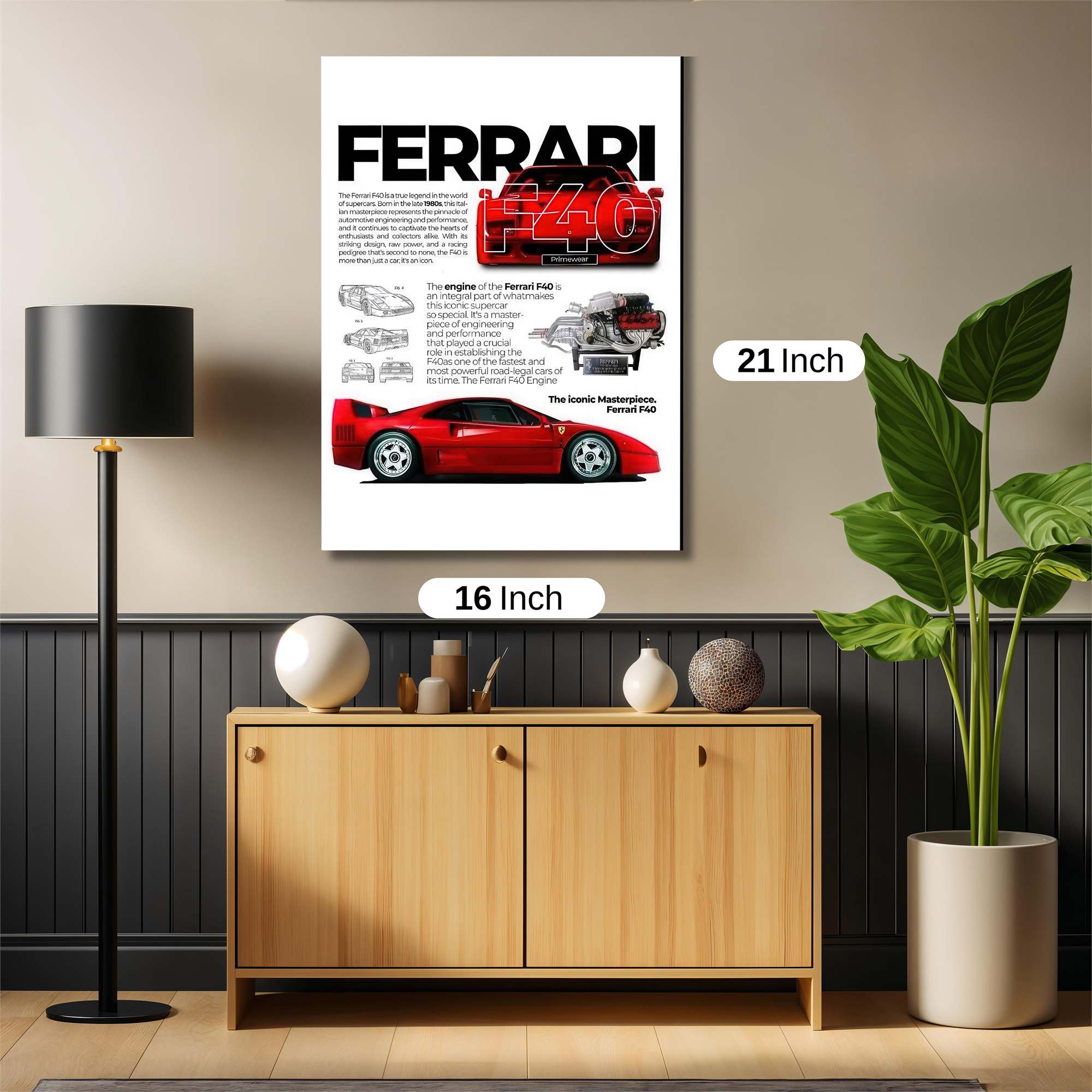 Ferrari Passion Safe Wall Magnetic / M