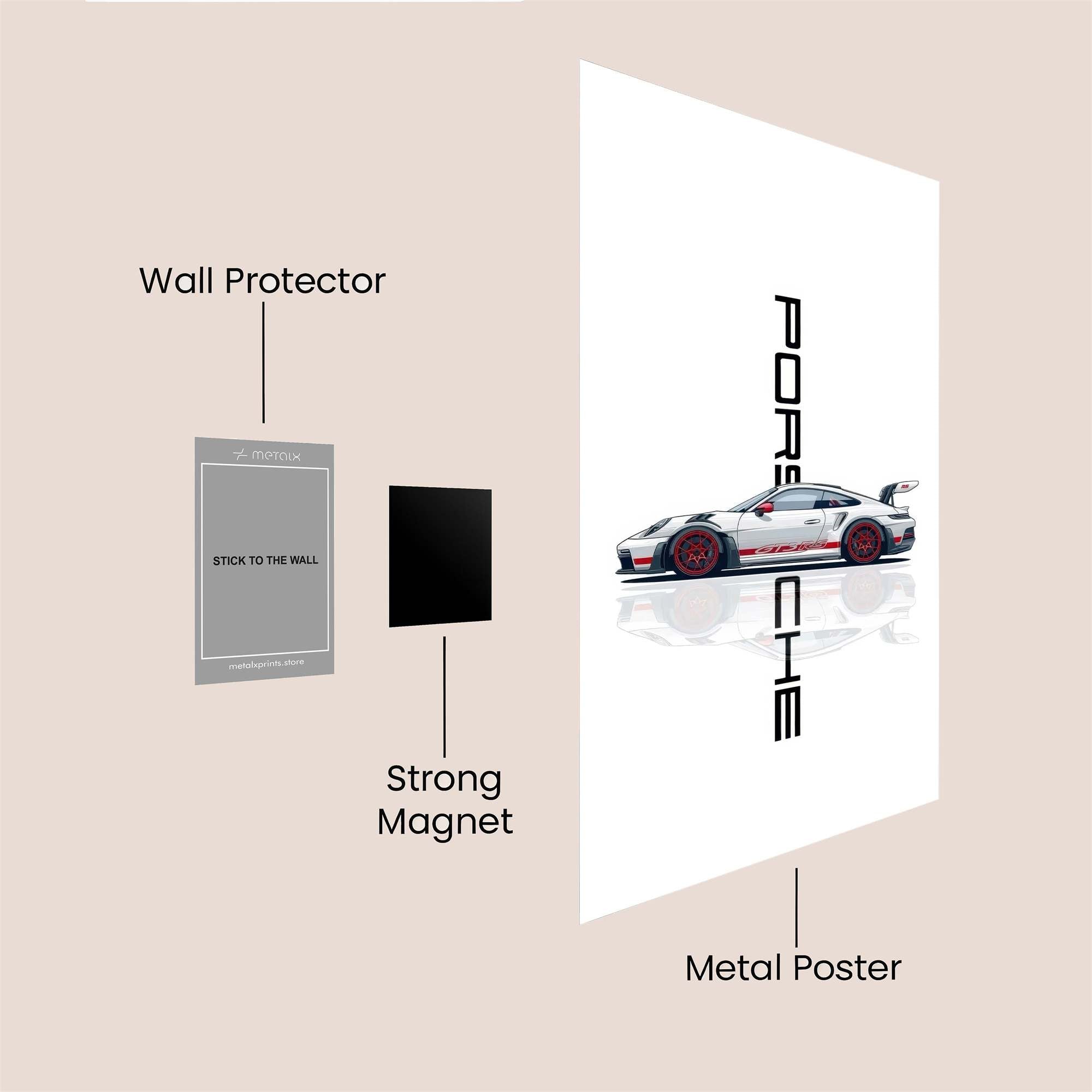 Porsche Velocity Safe Wall Magnetic / M