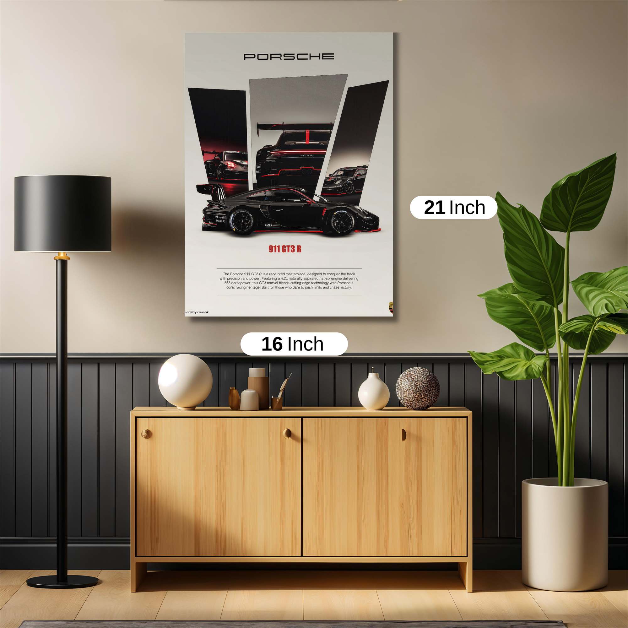 Porsche Passion Safe Wall Magnetic / M