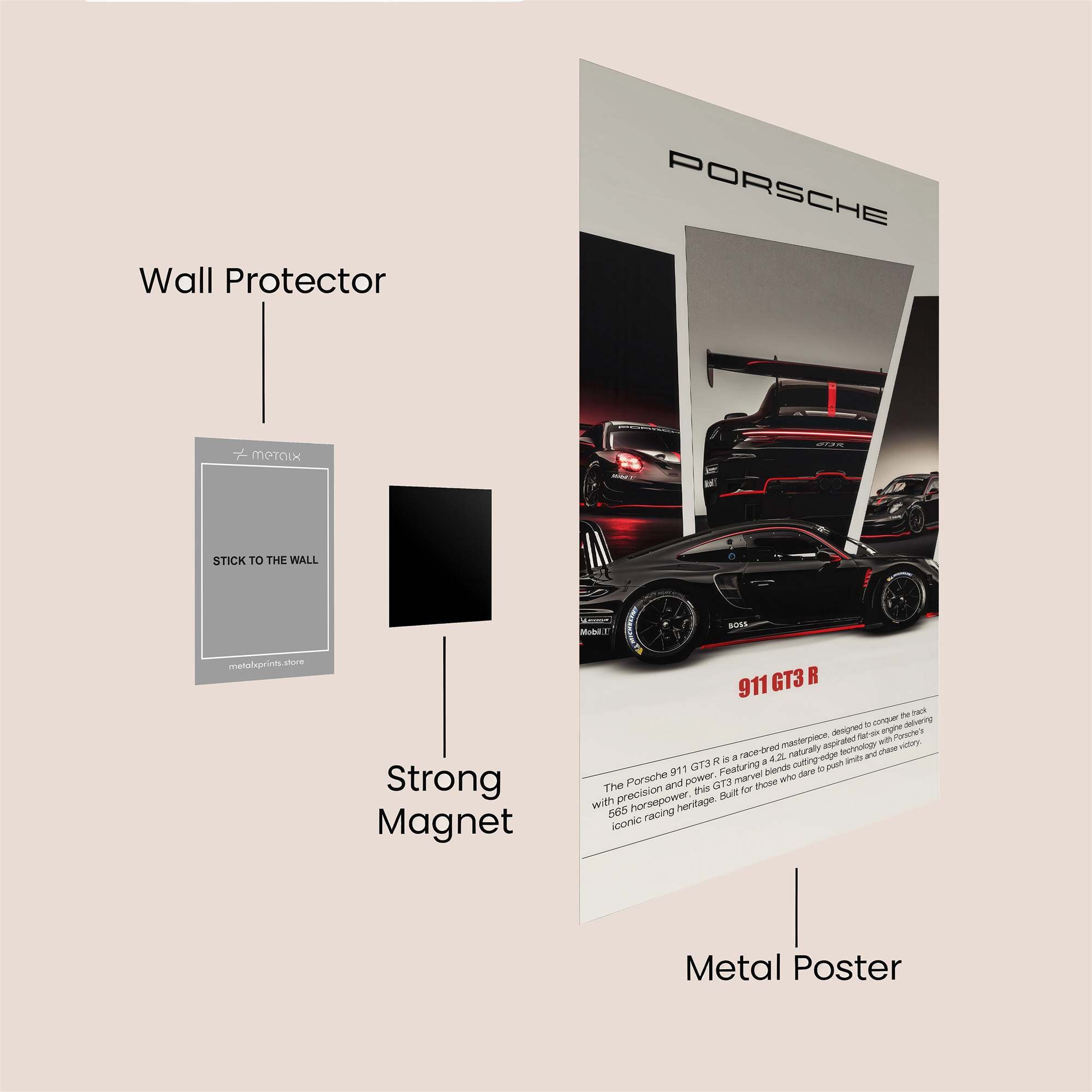 Porsche Passion Safe Wall Magnetic / M