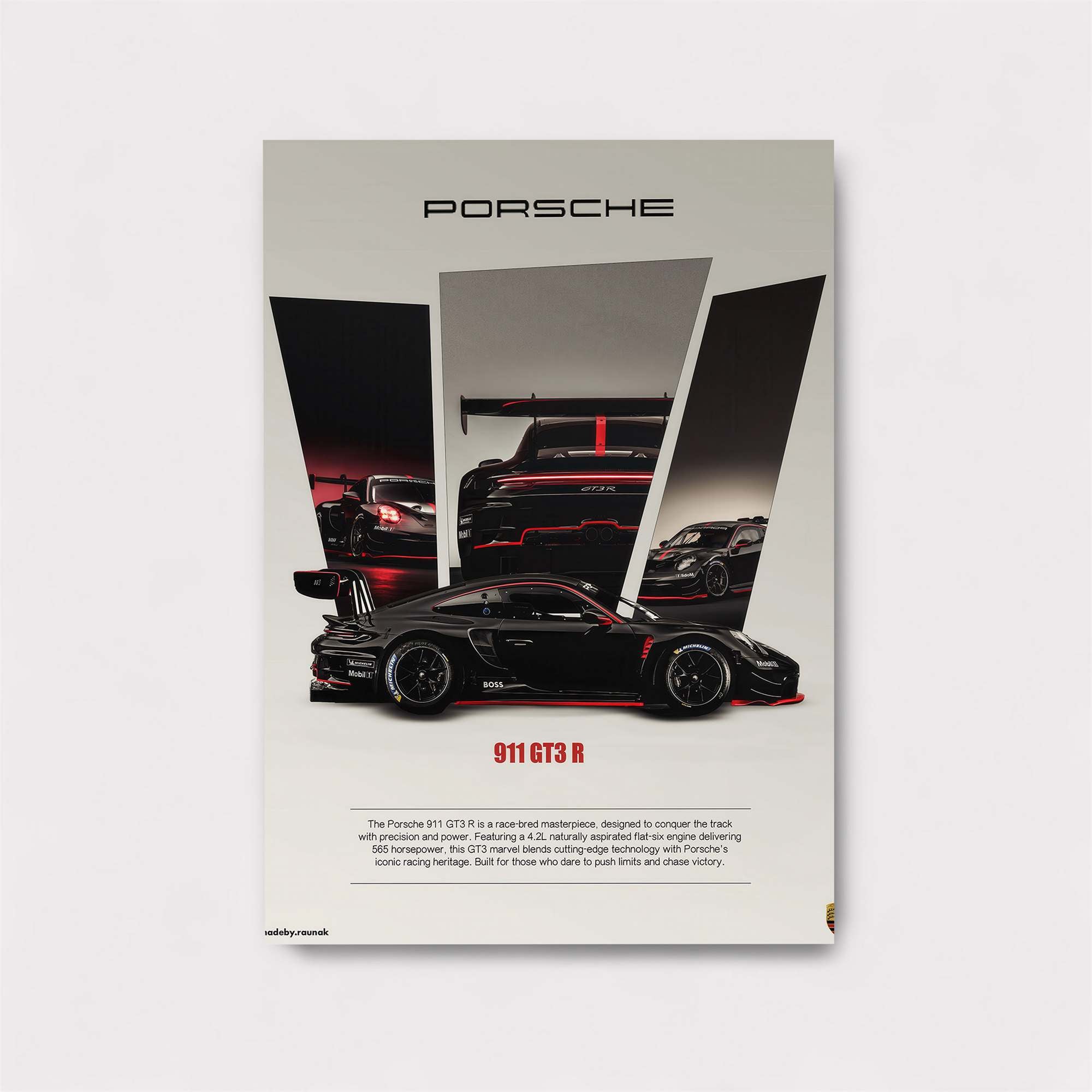 Porsche Passion Safe Wall Magnetic / M