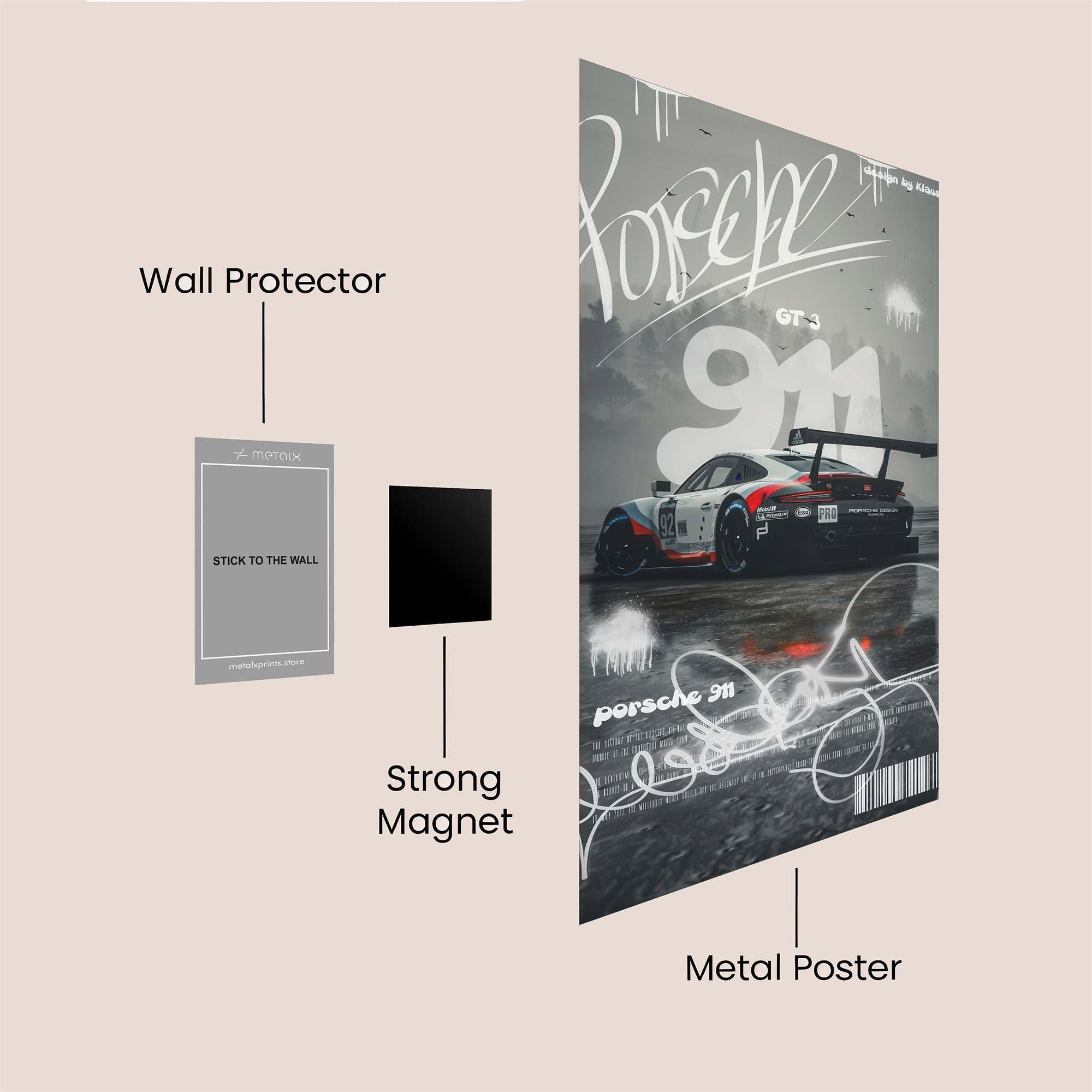 Porsche Pulse Safe Wall Magnetic / M