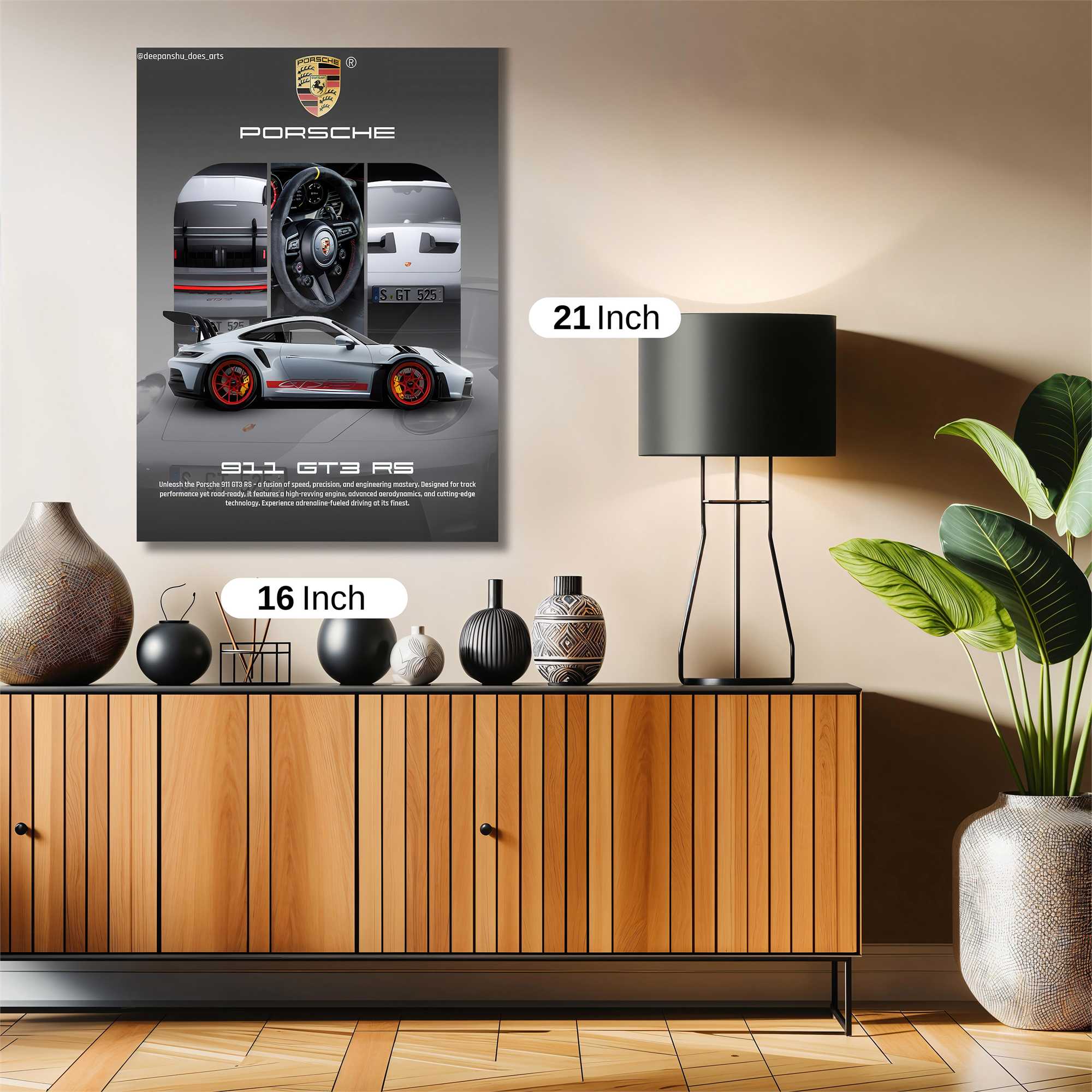 Porsche Elegance Safe Wall Magnetic / M