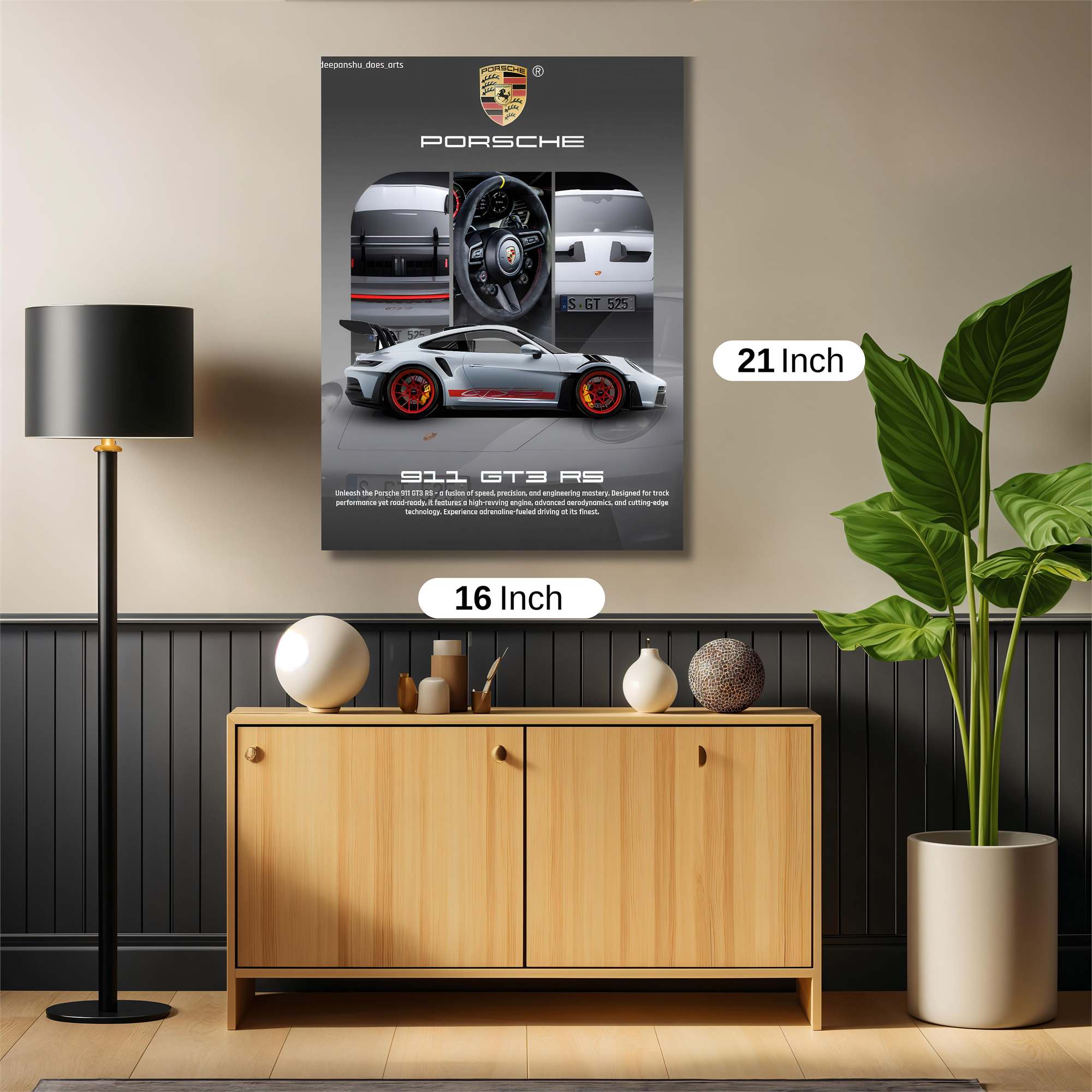 Porsche Elegance Safe Wall Magnetic / M