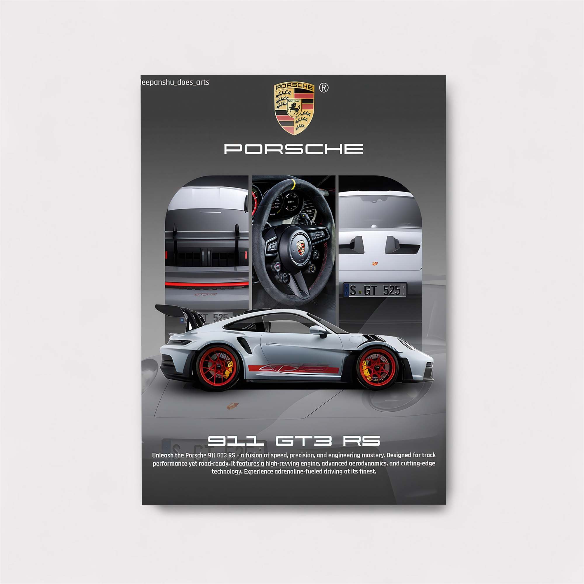 Porsche Elegance Safe Wall Magnetic / M