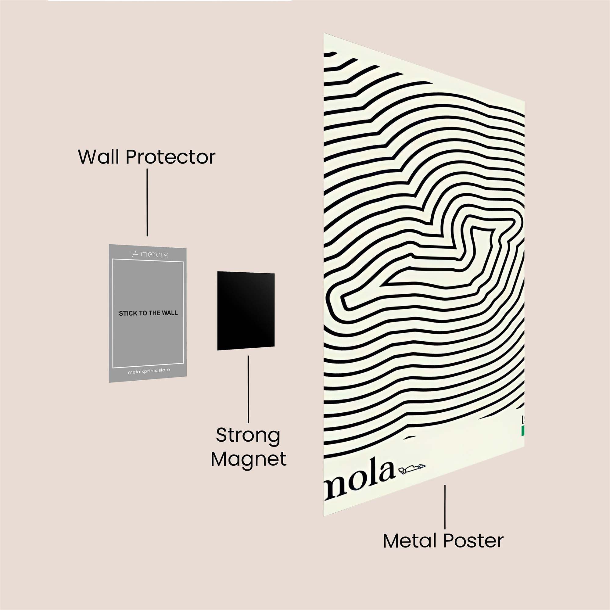 Imola Intrigue Safe Wall Magnetic / M