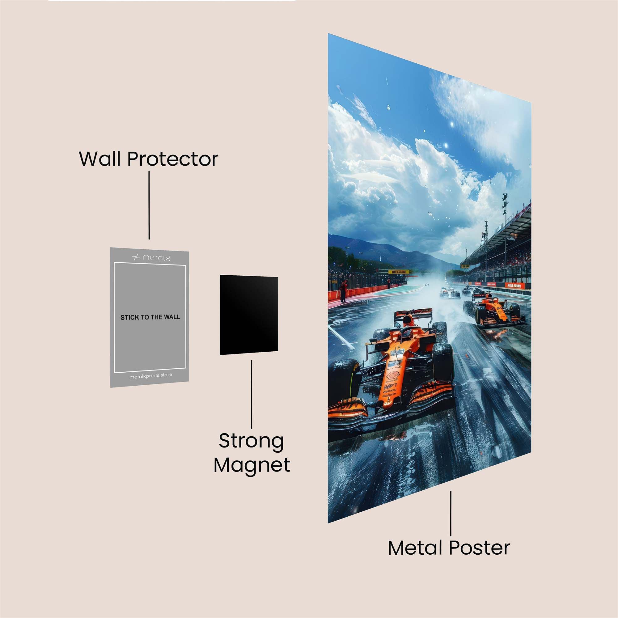 Monza Monsoon Safe Wall Magnetic / M