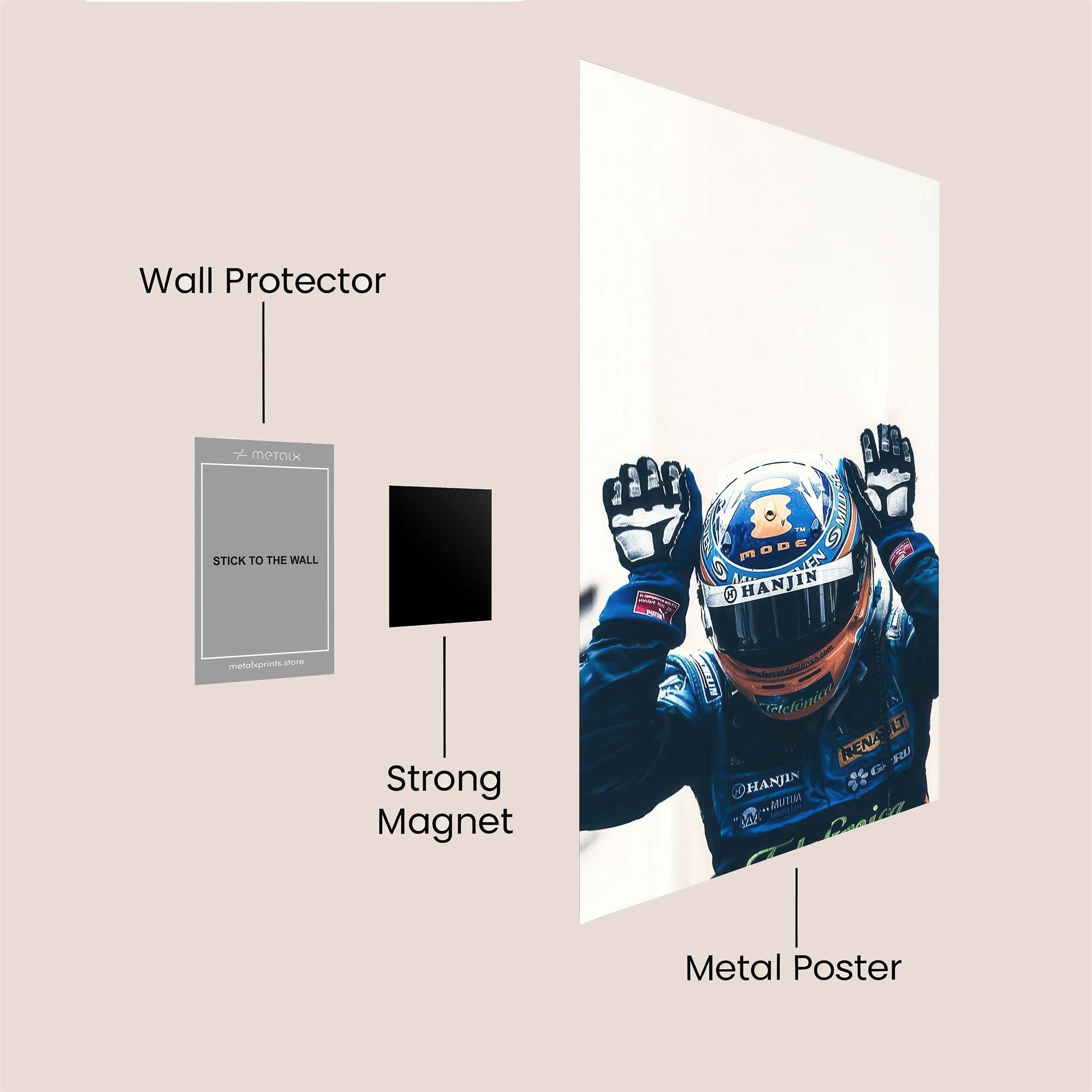 Vettel Victorious Safe Wall Magnetic / M