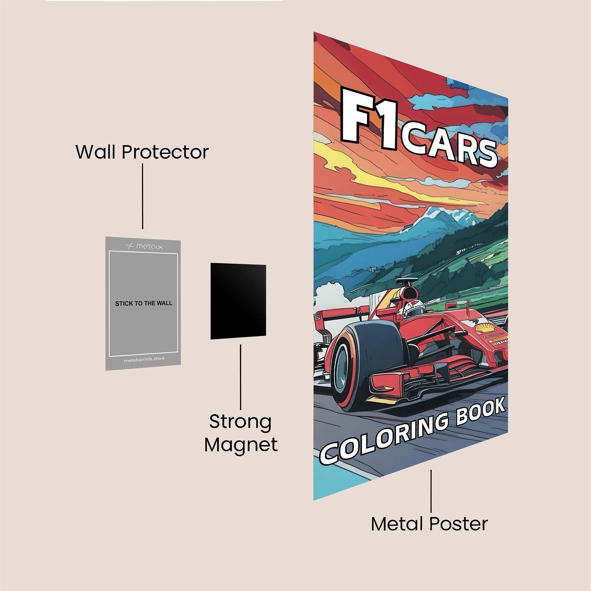 Ferrari Rush Safe Wall Magnetic / M