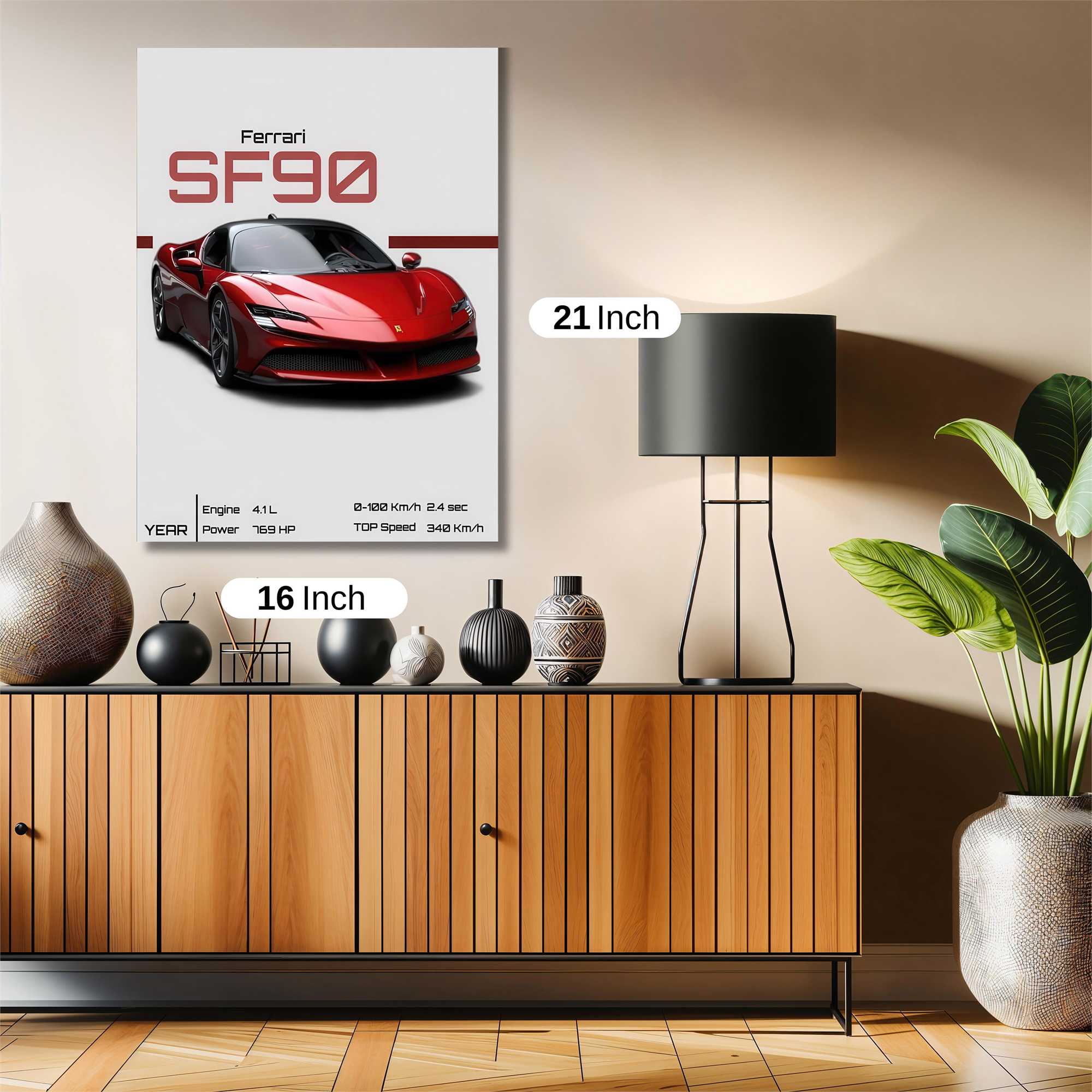 Ferrari Fiery Safe Wall Magnetic / M