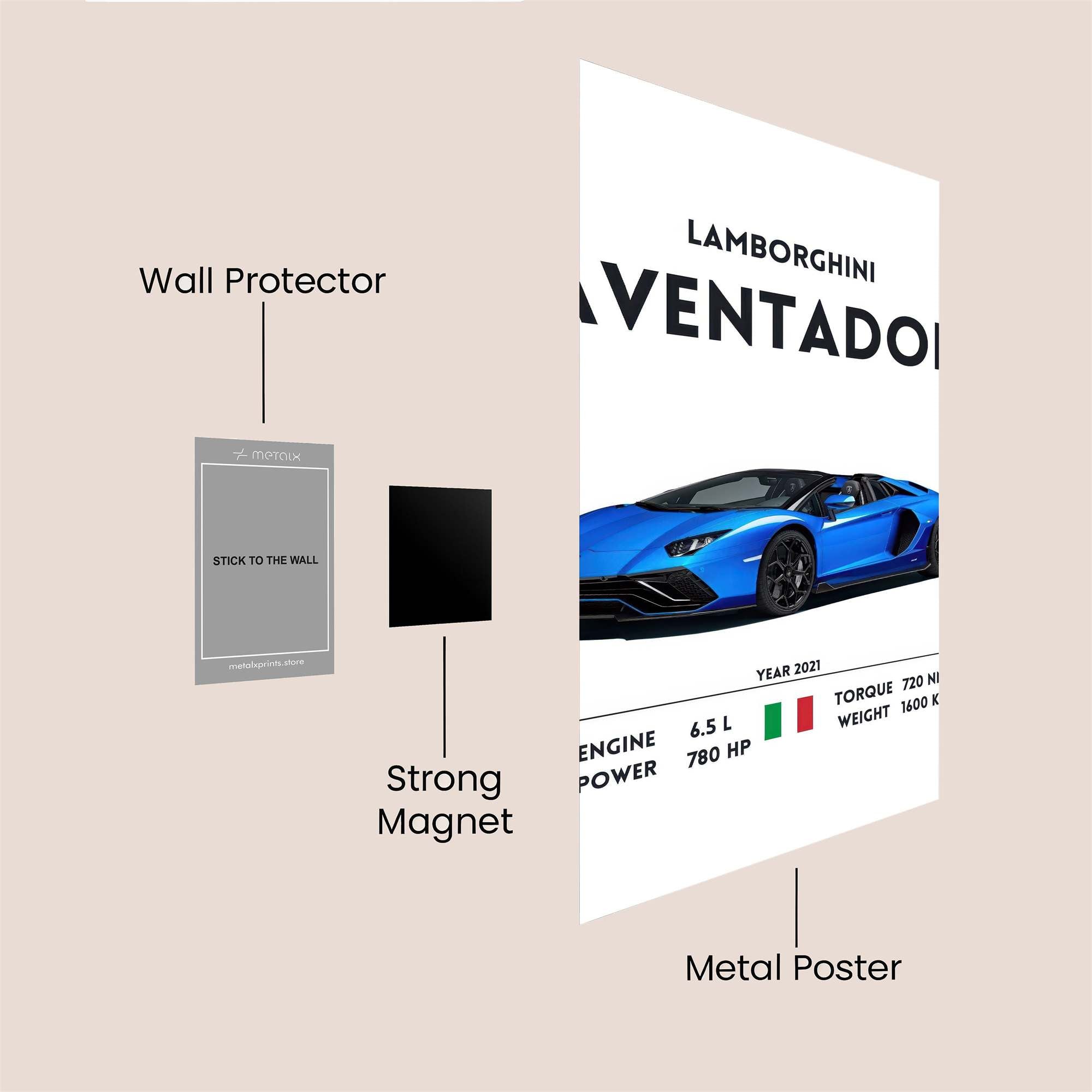 Aventador Allure Safe Wall Magnetic / M