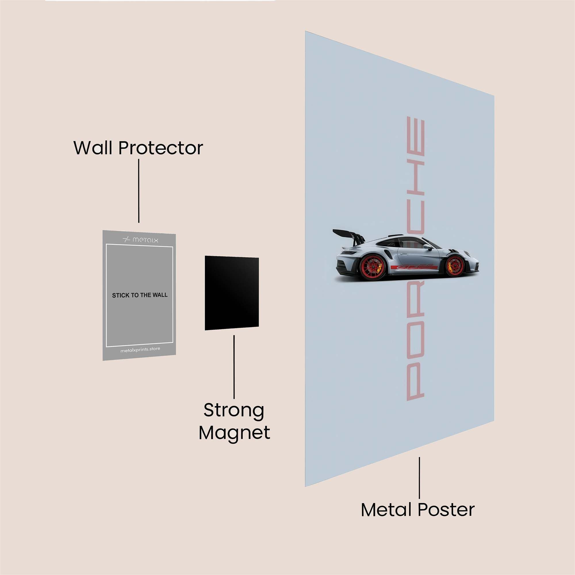 Porsche Pulse Safe Wall Magnetic / M