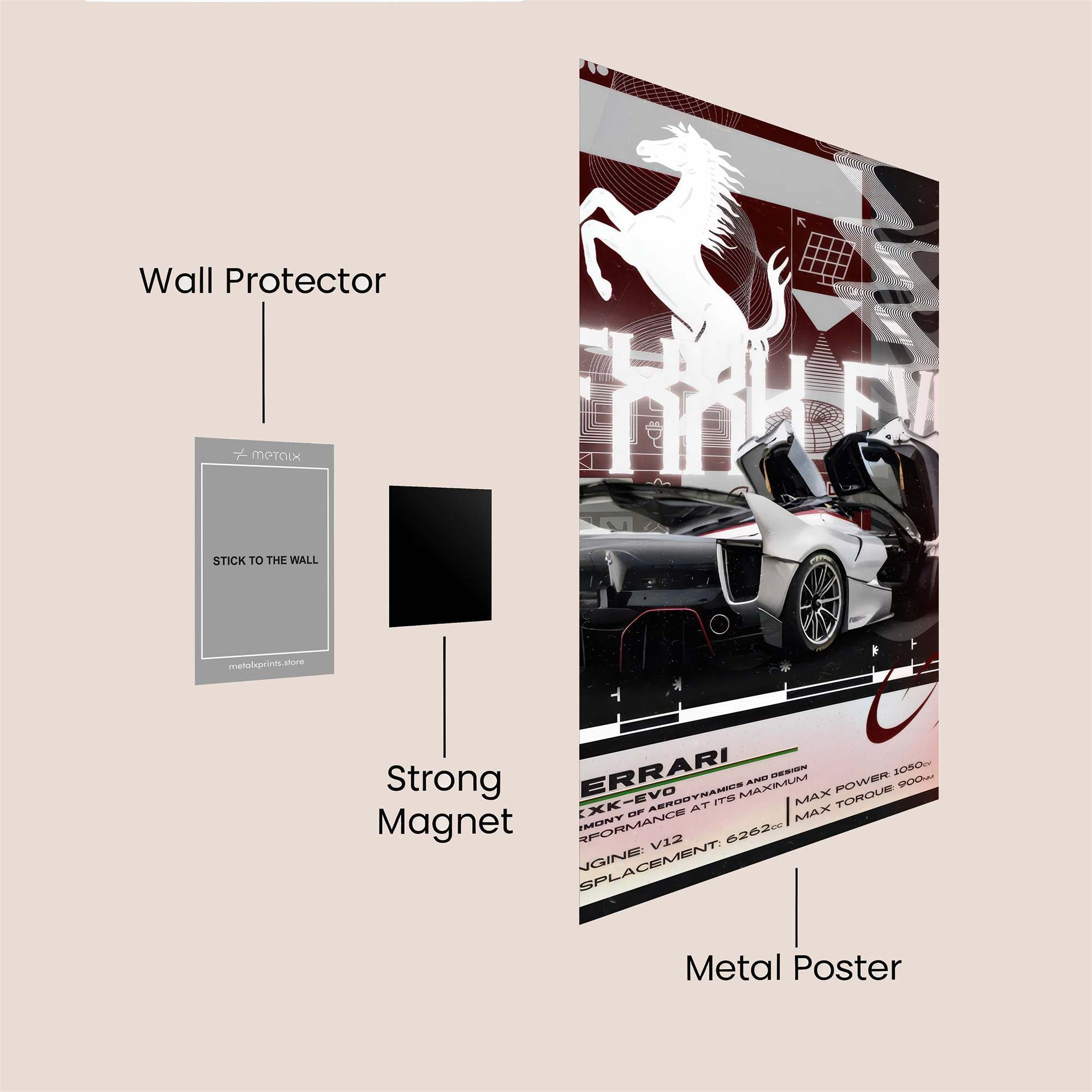 Ferrari Fierce Safe Wall Magnetic / M