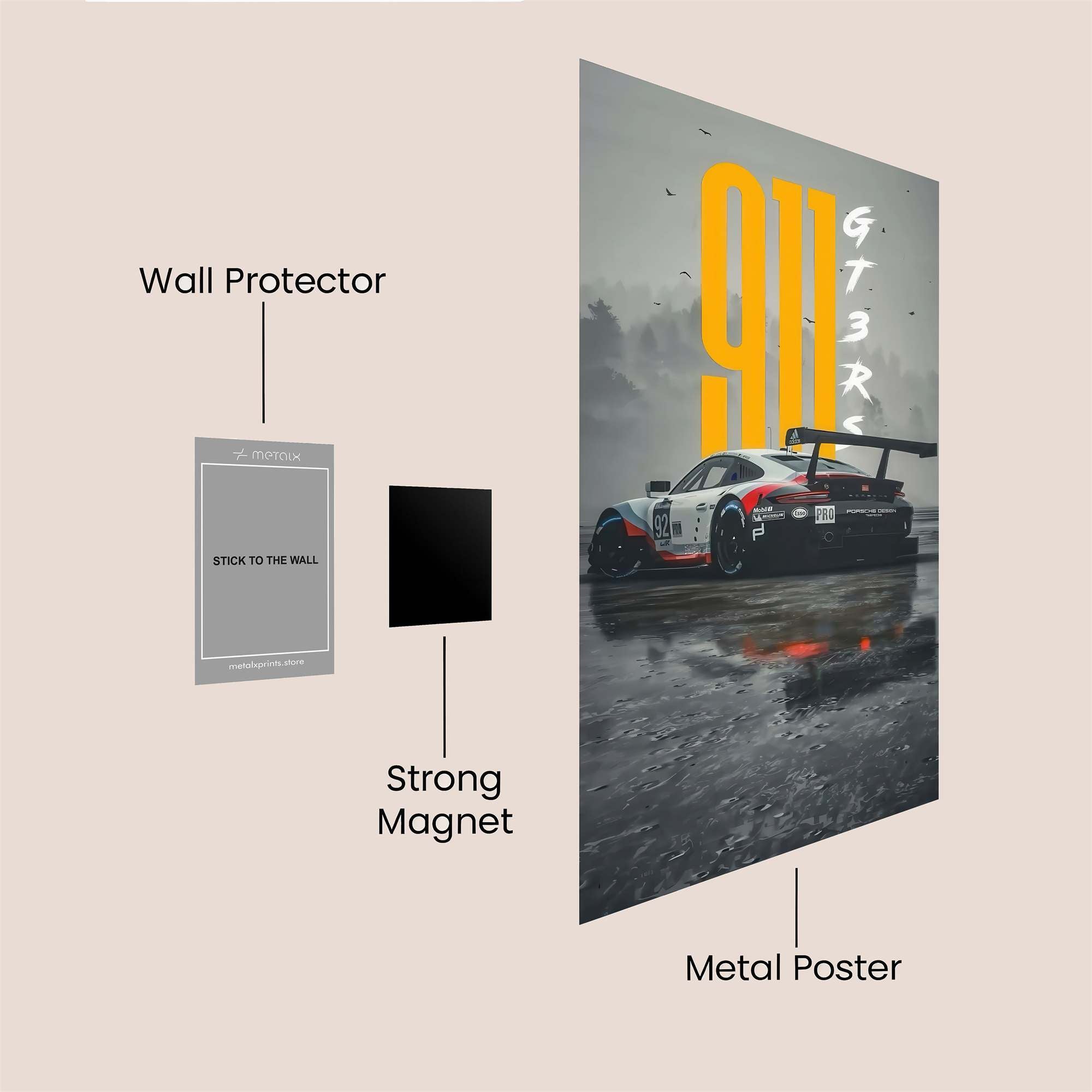 Porsche Drizzle Safe Wall Magnetic / M