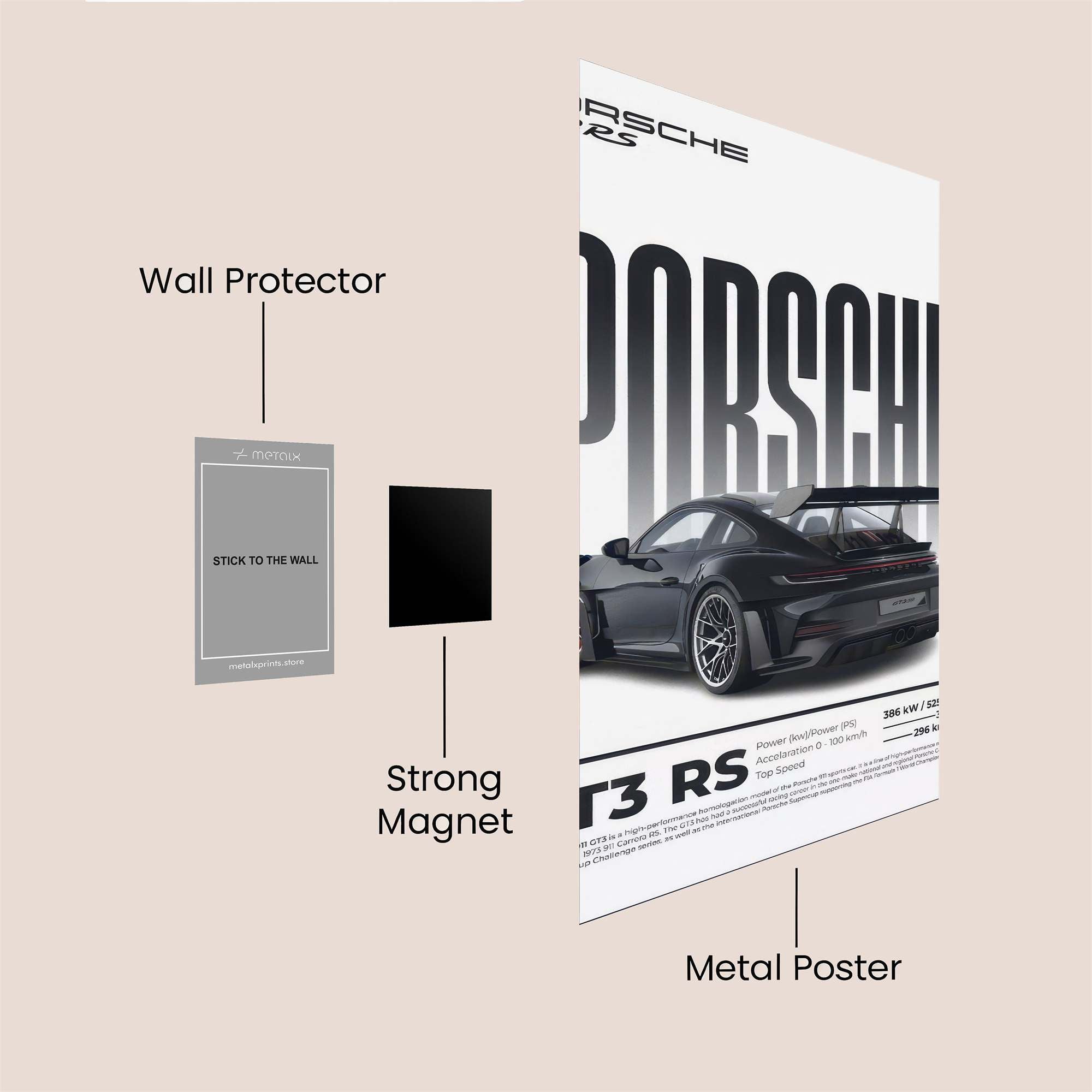 Porsche Thrill Safe Wall Magnetic / M