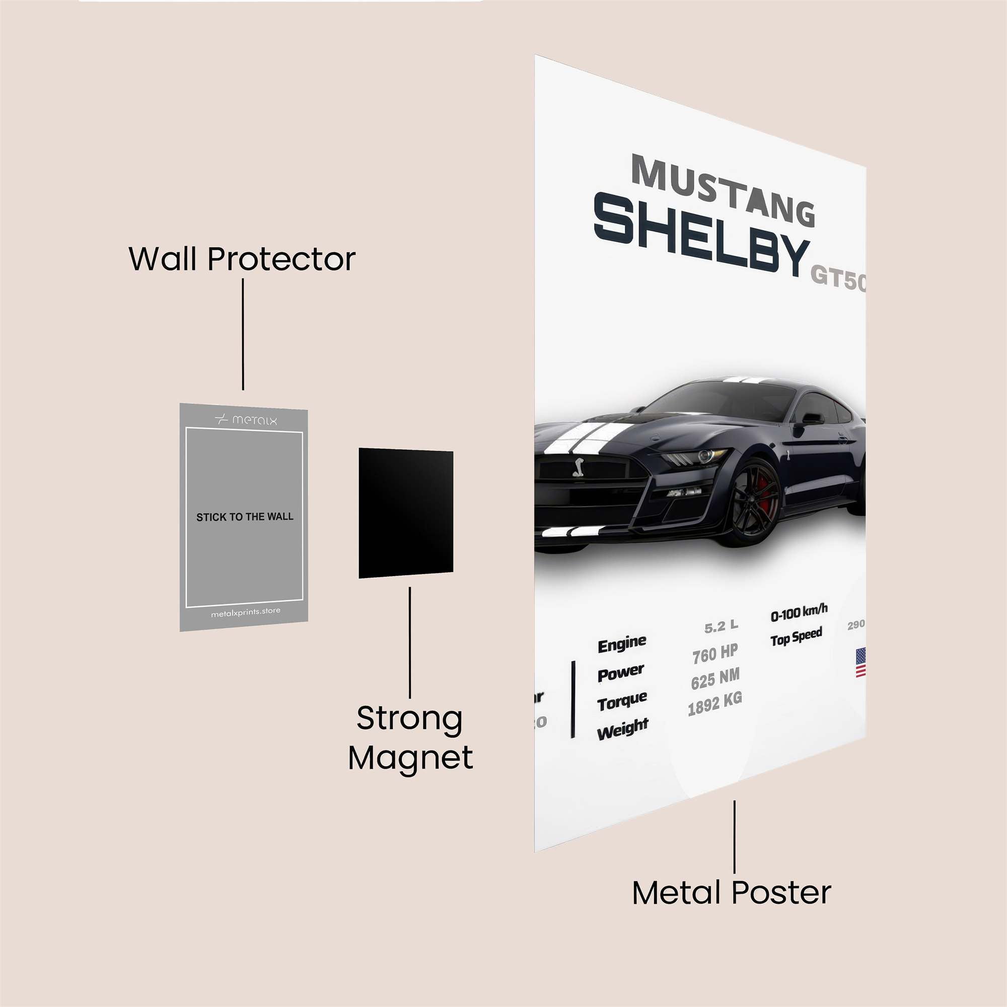 Shelby Thrill Safe Wall Magnetic / M