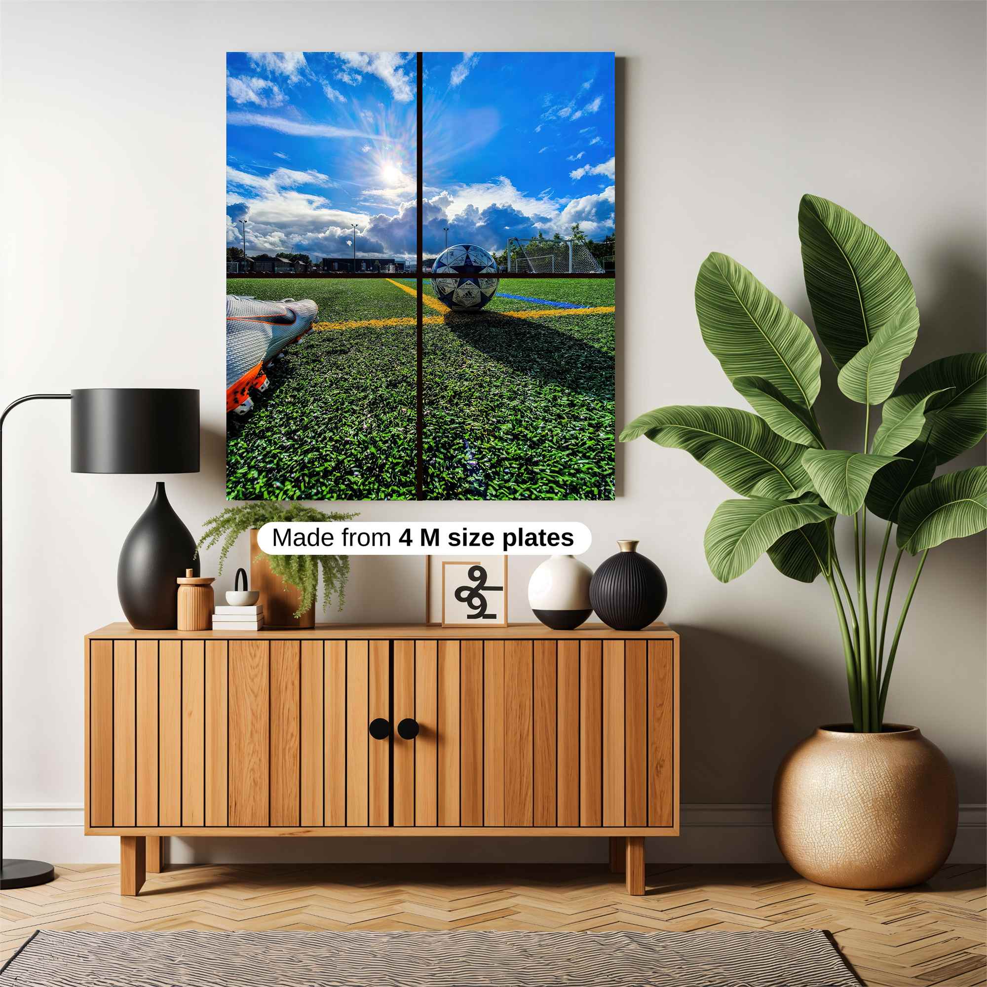 Sunlit Soccer Safe Wall Magnetic / M