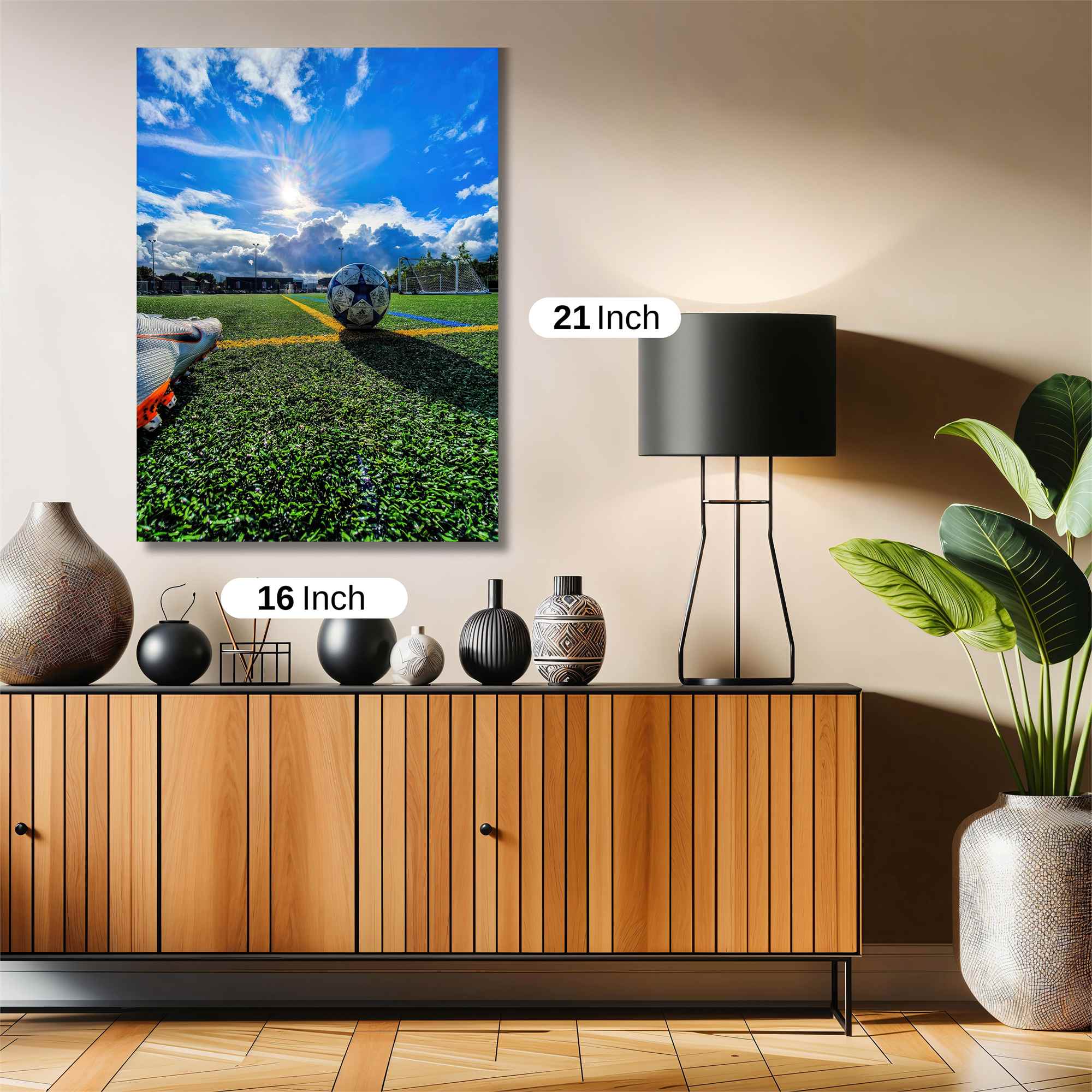 Sunlit Soccer Safe Wall Magnetic / M