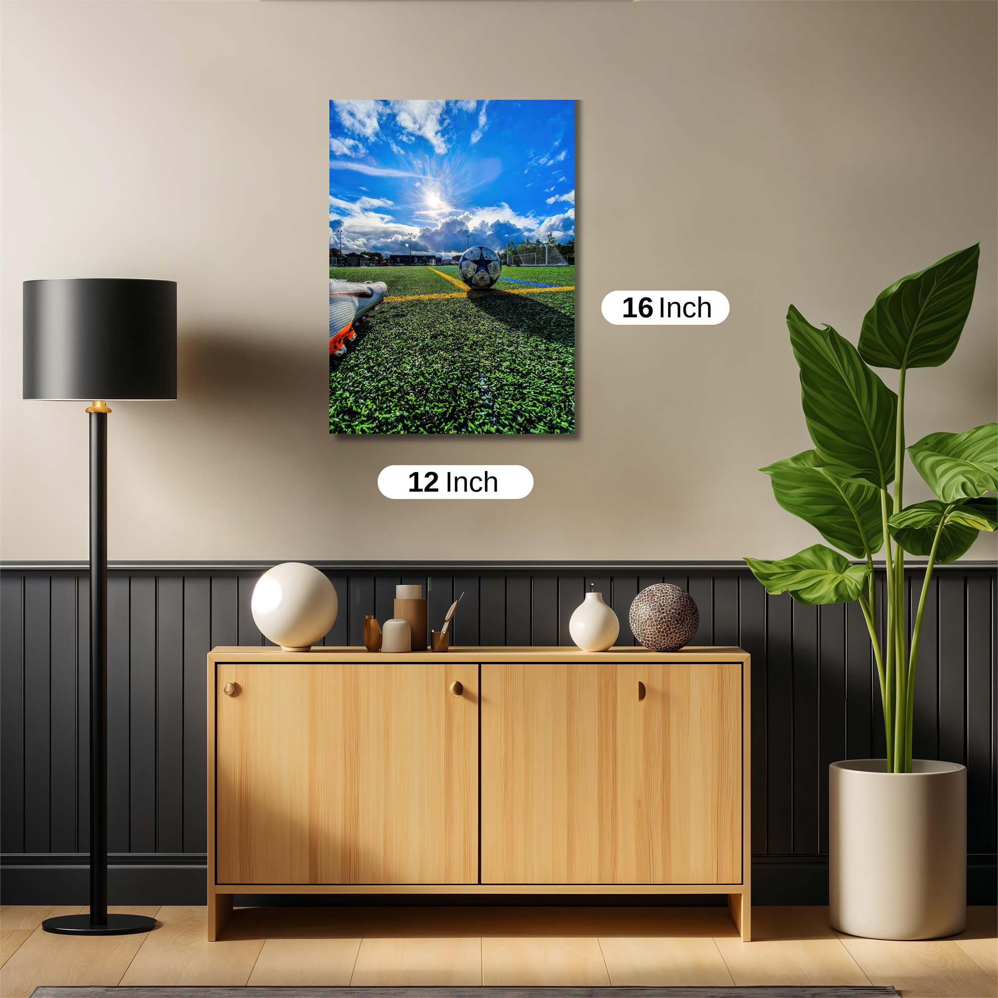 Sunlit Soccer Safe Wall Magnetic / M