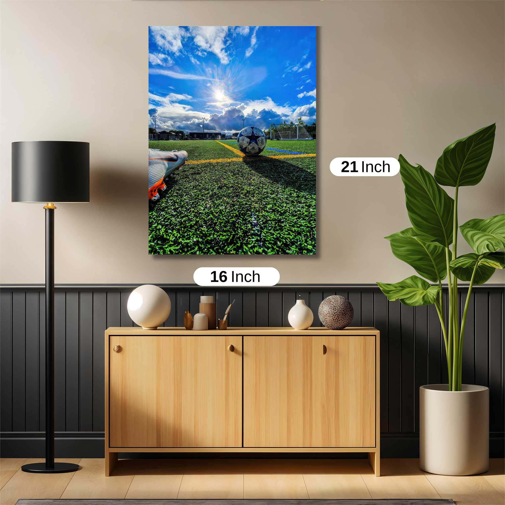 Sunlit Soccer Safe Wall Magnetic / M
