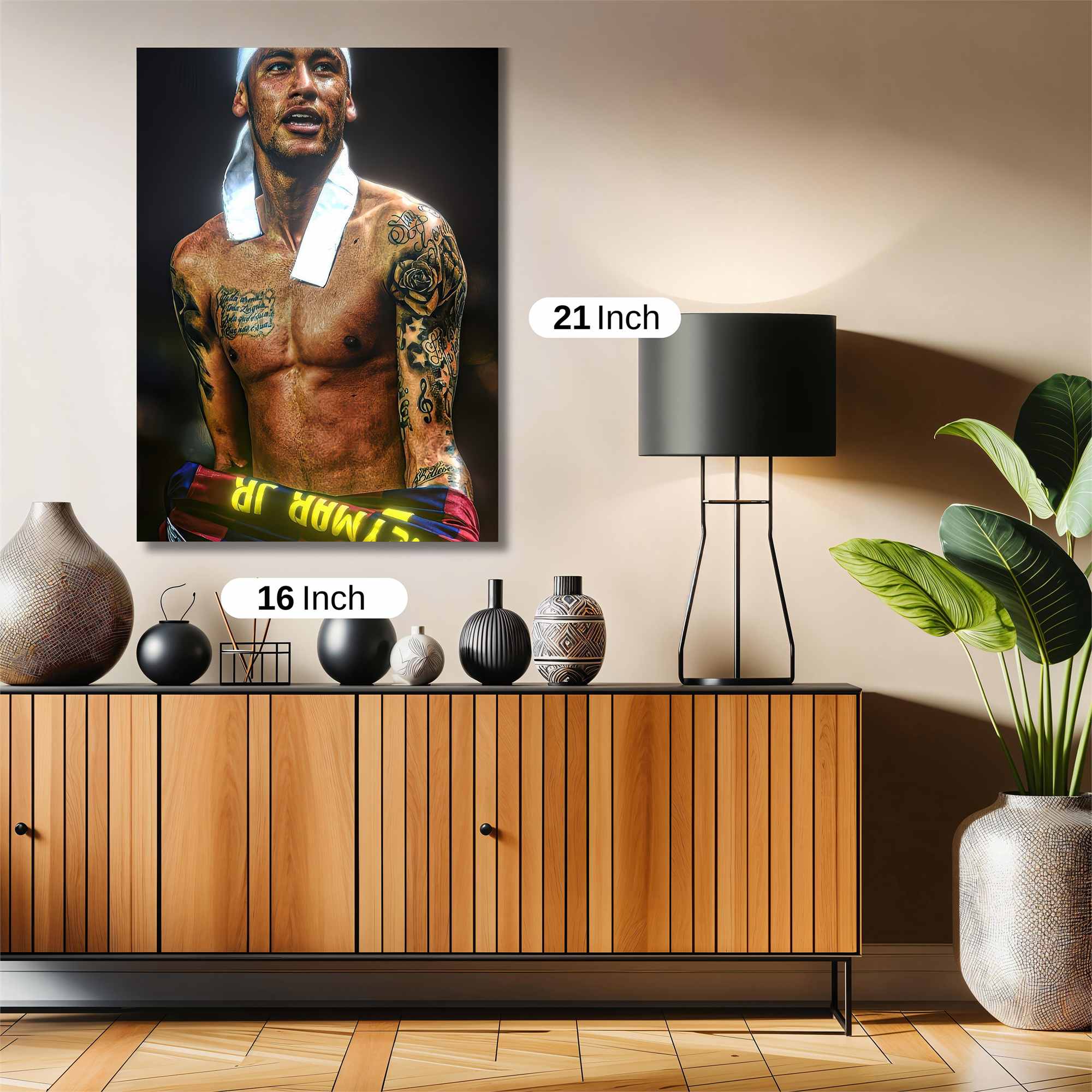 Neymar Triumphant Safe Wall Magnetic / M