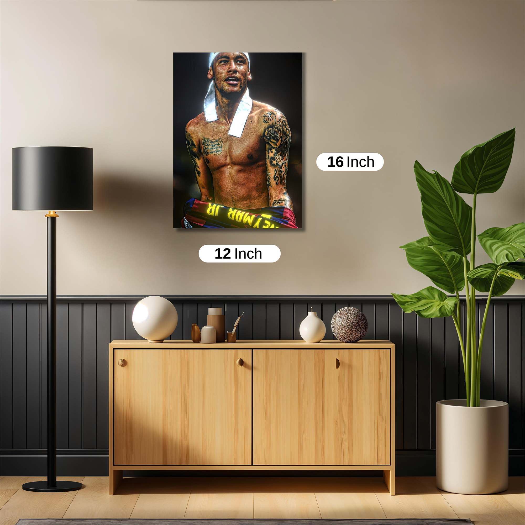 Neymar Triumphant Safe Wall Magnetic / M