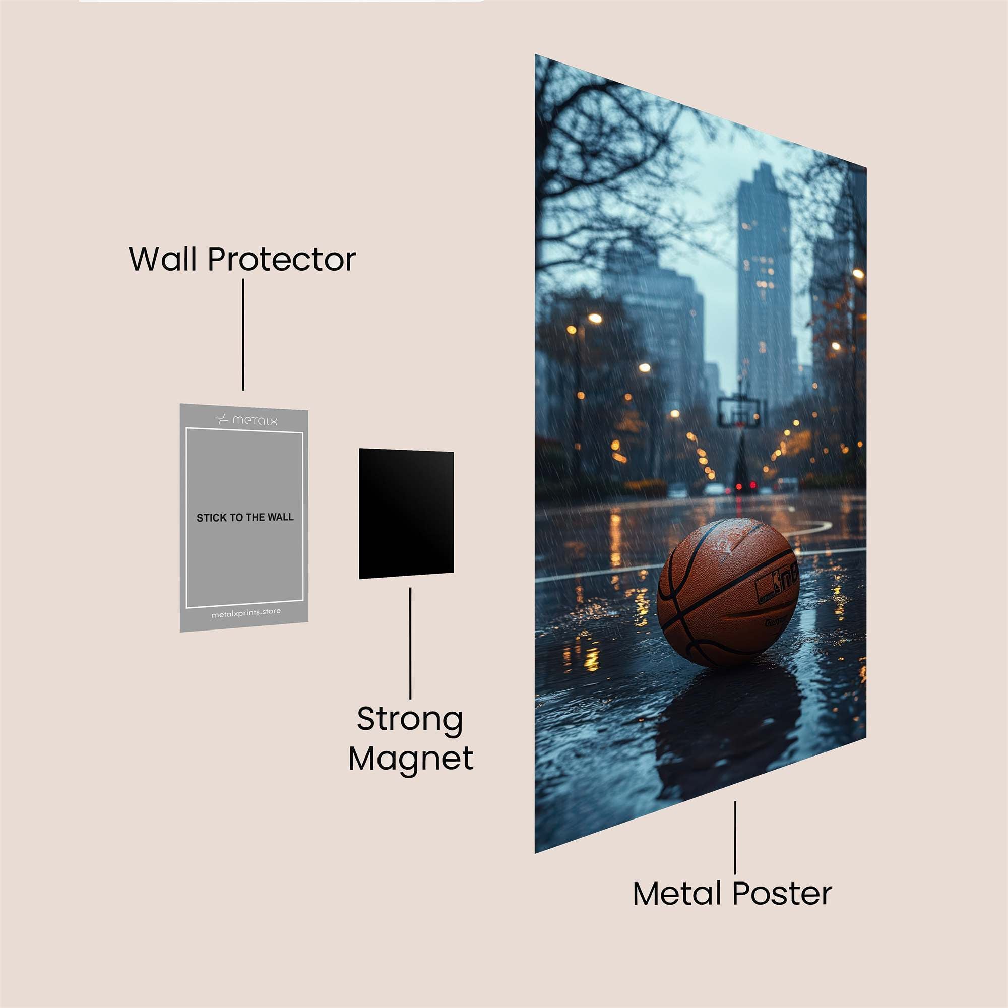 City Dusk Safe Wall Magnetic / M