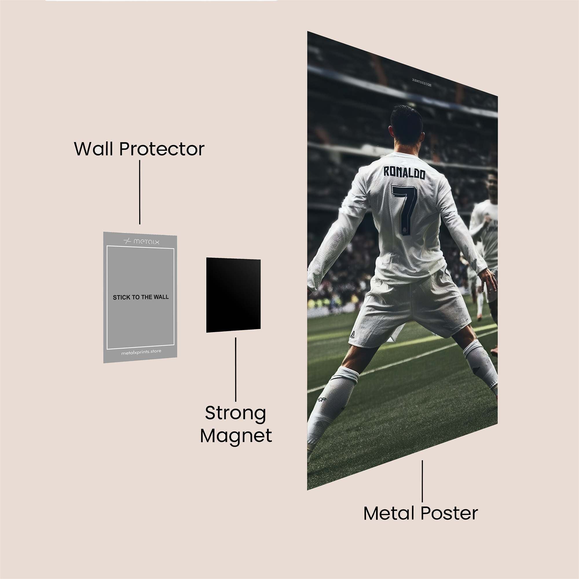 Ronaldo Resolute Safe Wall Magnetic / M