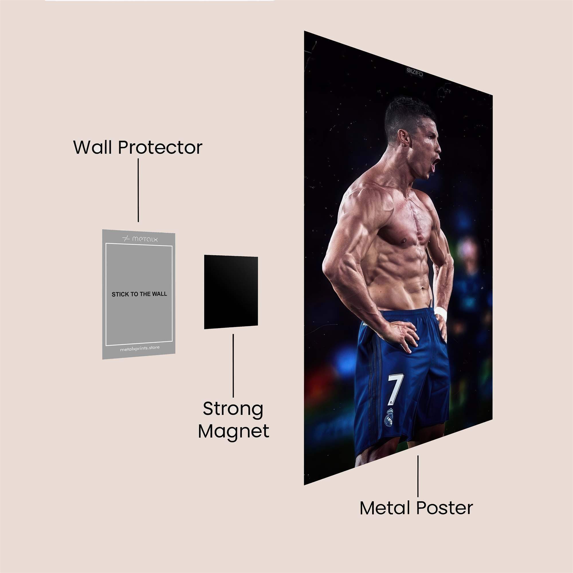 Ronaldo Fierce Safe Wall Magnetic / M